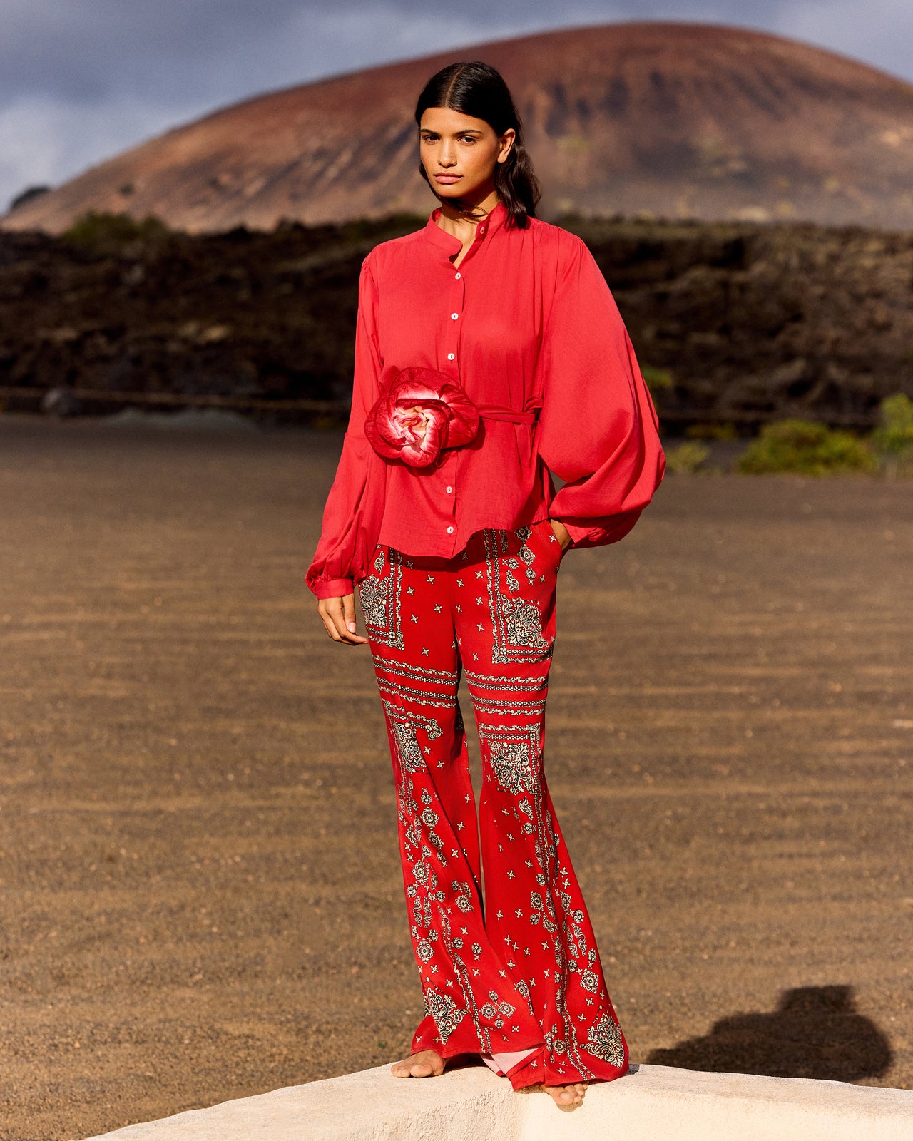 Celeste Shirt -  Red - Image 4