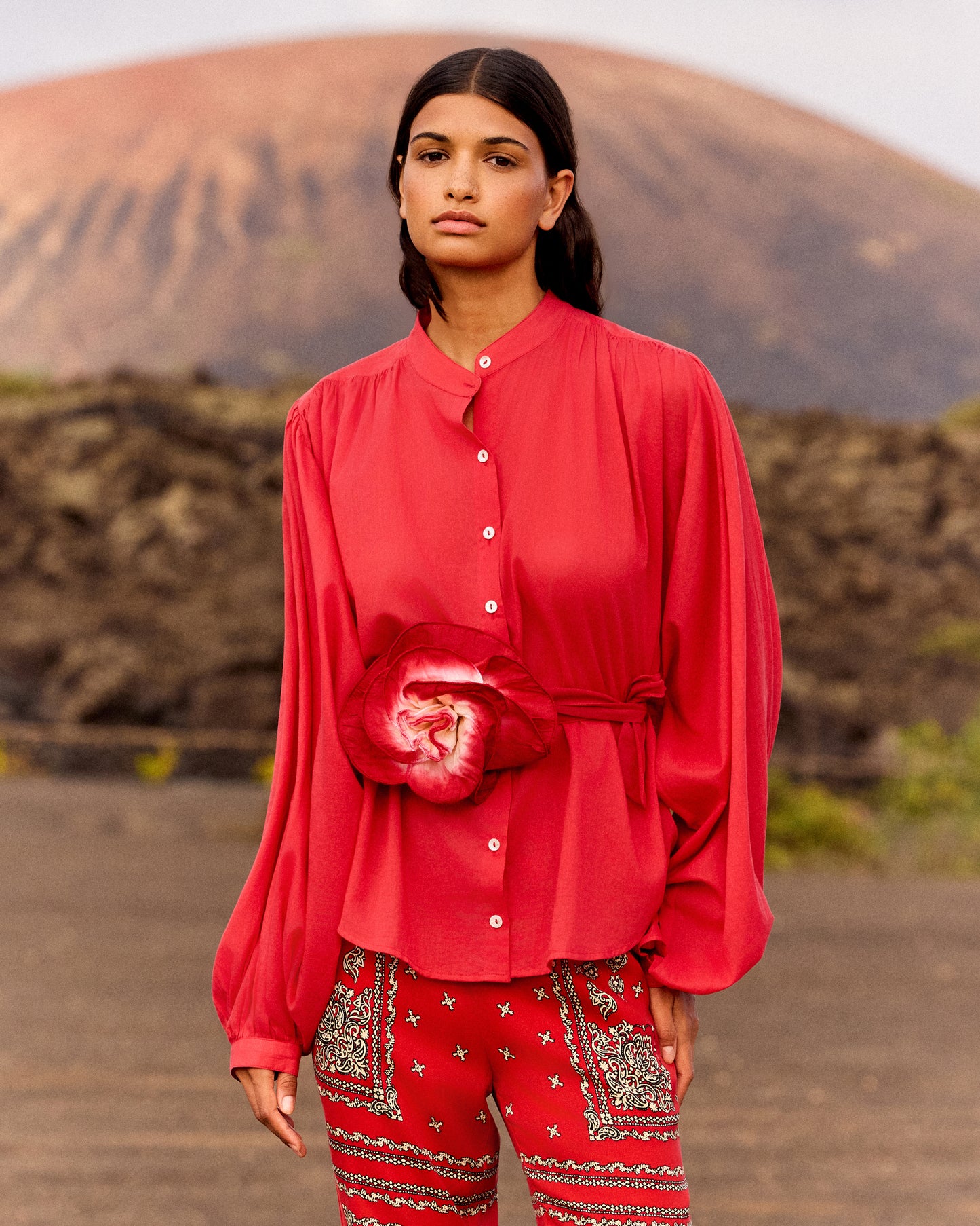 Celeste Shirt -  Red