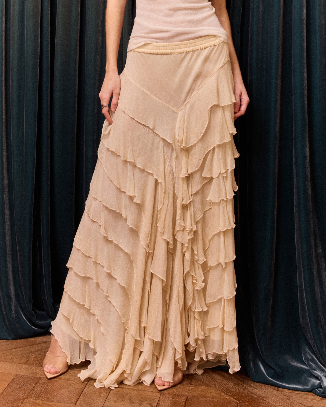 Cherry Skirt - Ecru - Image 3