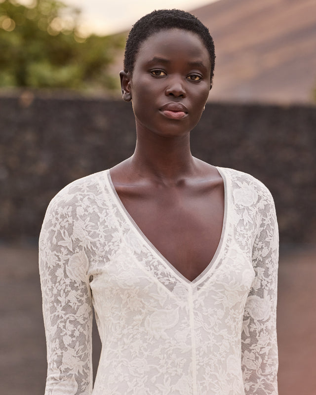 Robe Dalhia - Ecru - Image 2