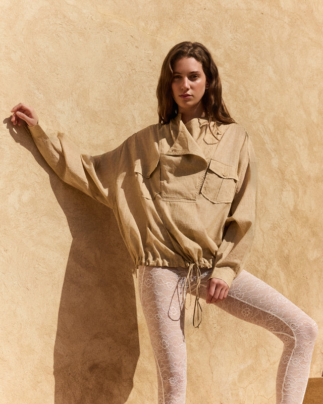 Dembow Blouse - Beige - Image 1