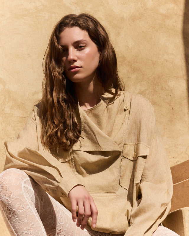 Dembow Blouse - Beige - Image 3