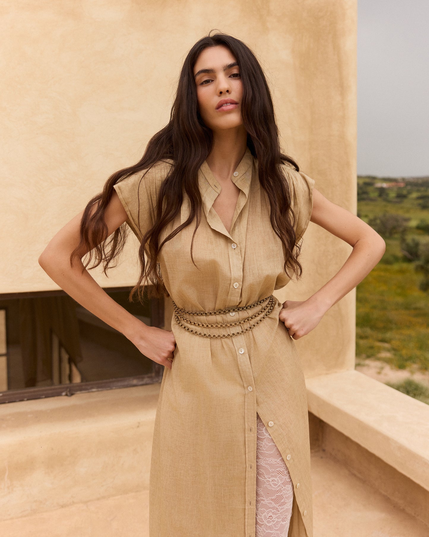 Dolly Dress - Beige