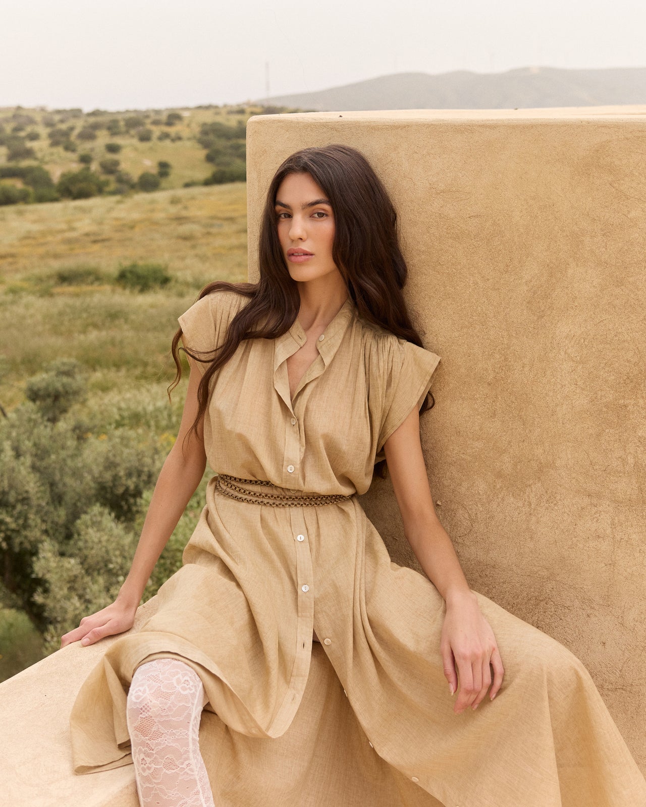 Dolly Dress - Beige
