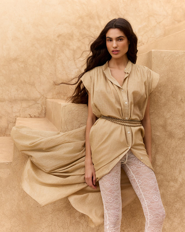 Dolly Dress - Beige - Image 2
