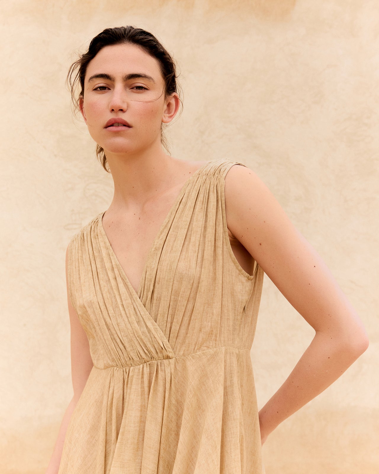 Dreamer Dress - Beige - Image 4