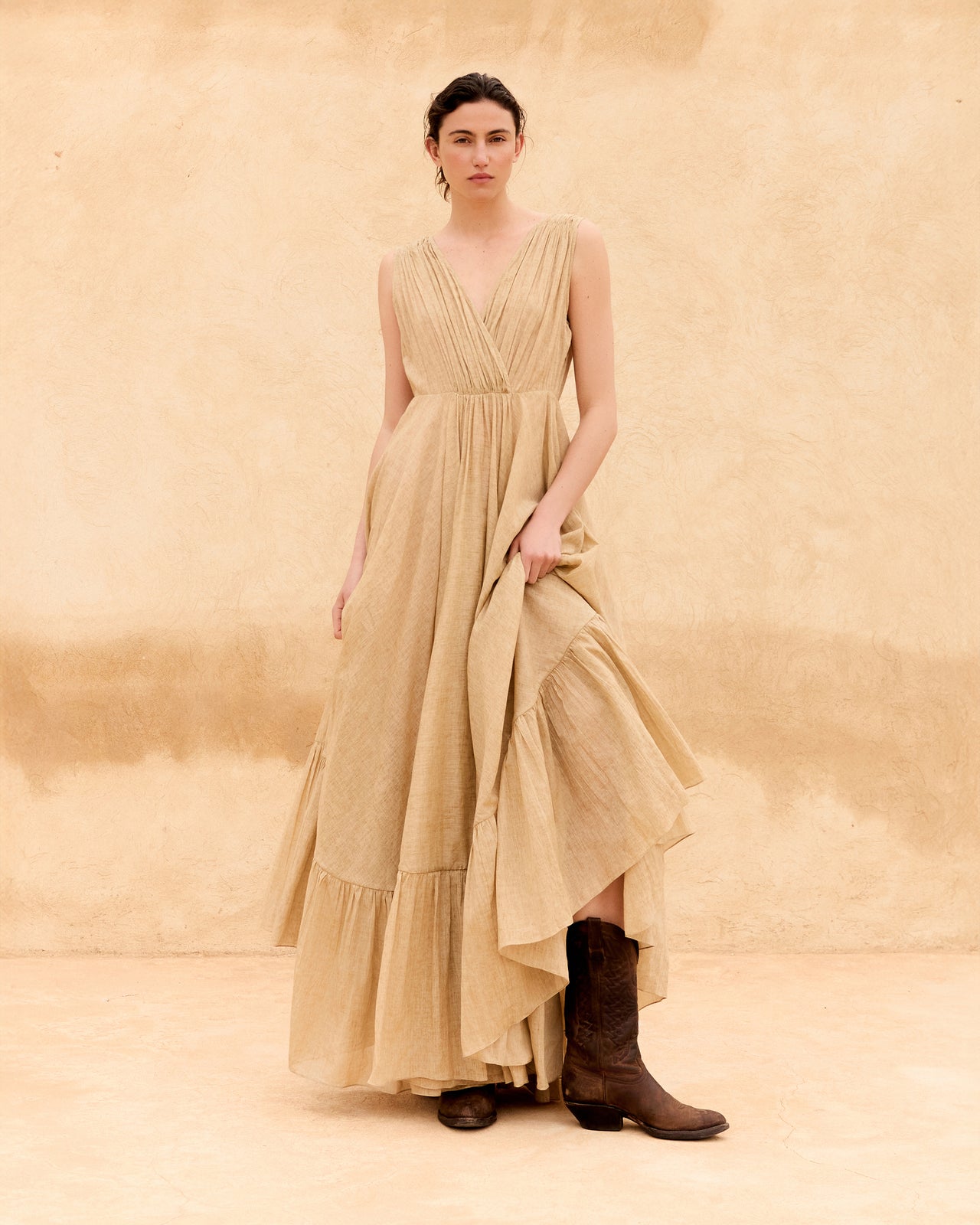 Dreamer Dress - Beige - Image 6