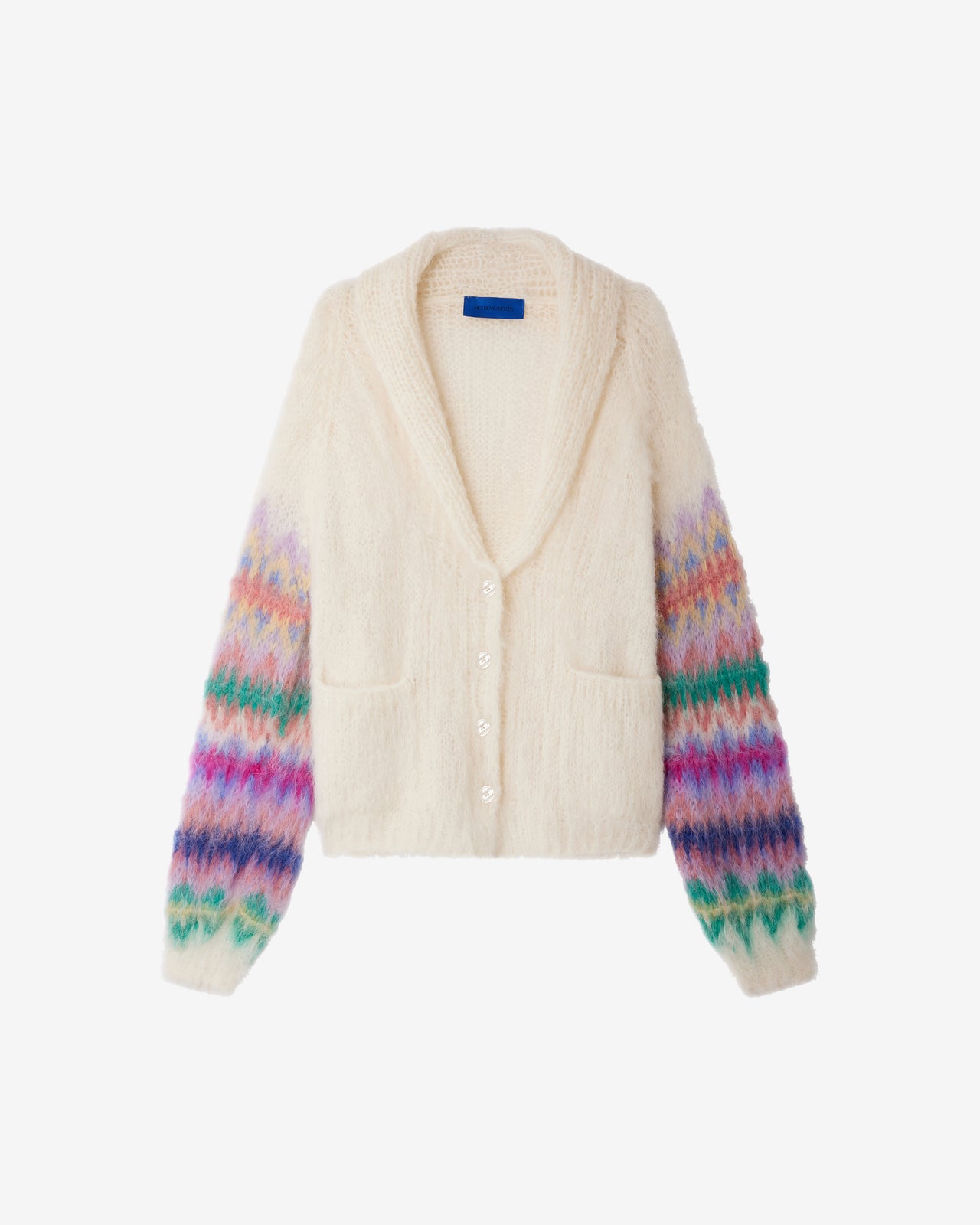 Cardigan en mohair jacquard multicolore – Happy Pop - Pulls & gilets Mes Demoiselles - Image 7