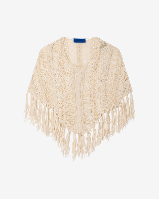 Poncho Graci - Ivoire - Image 1