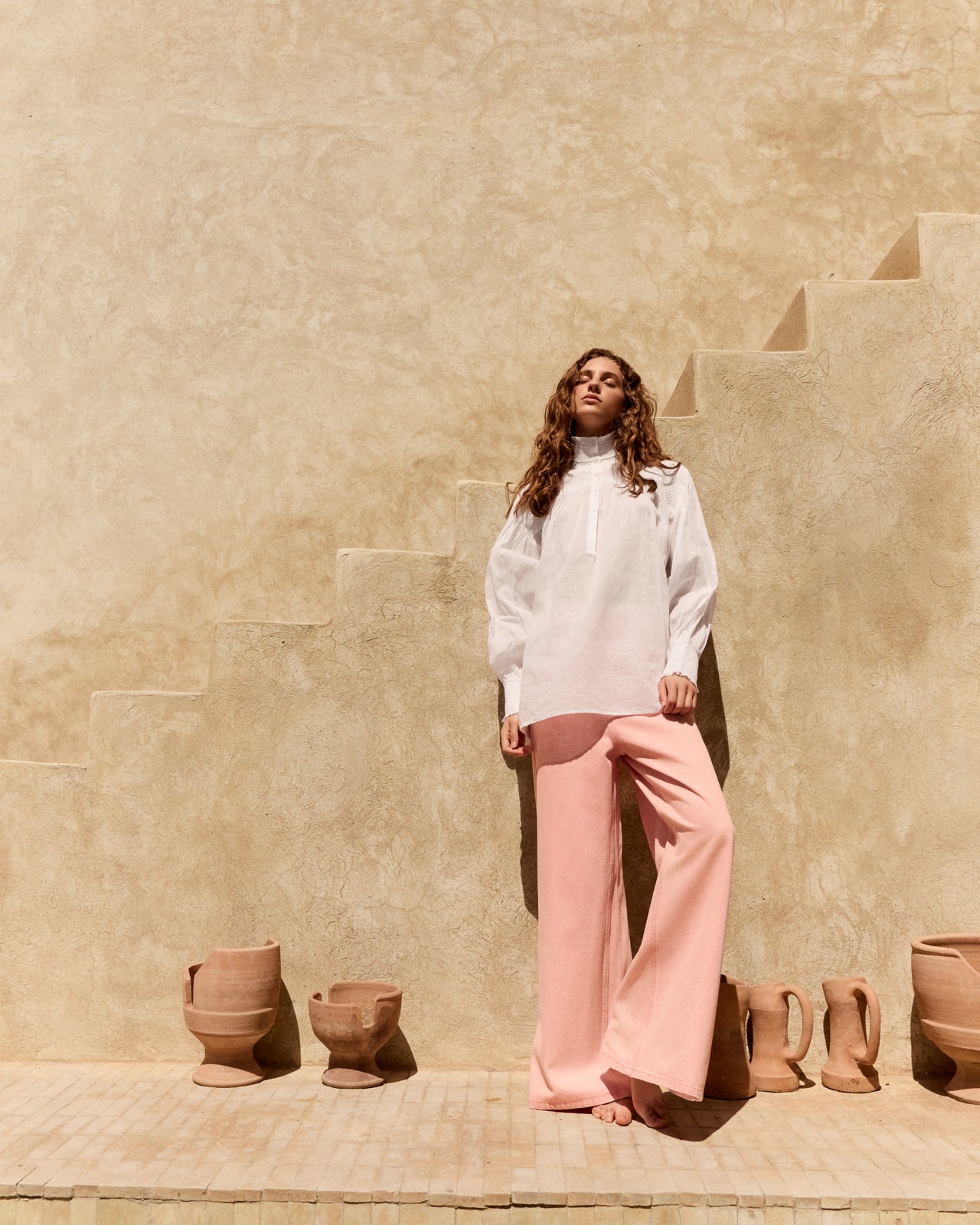 Blouse Le Plessis - Blanc - Image 6