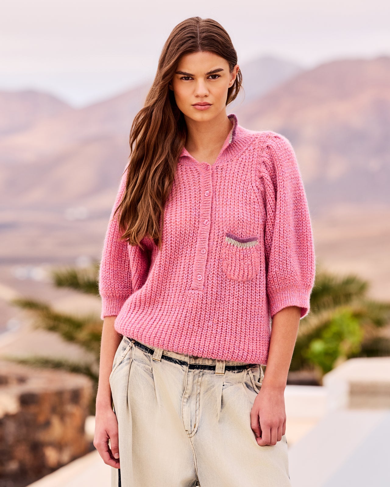Magan Sweater -  Pink - Image 1