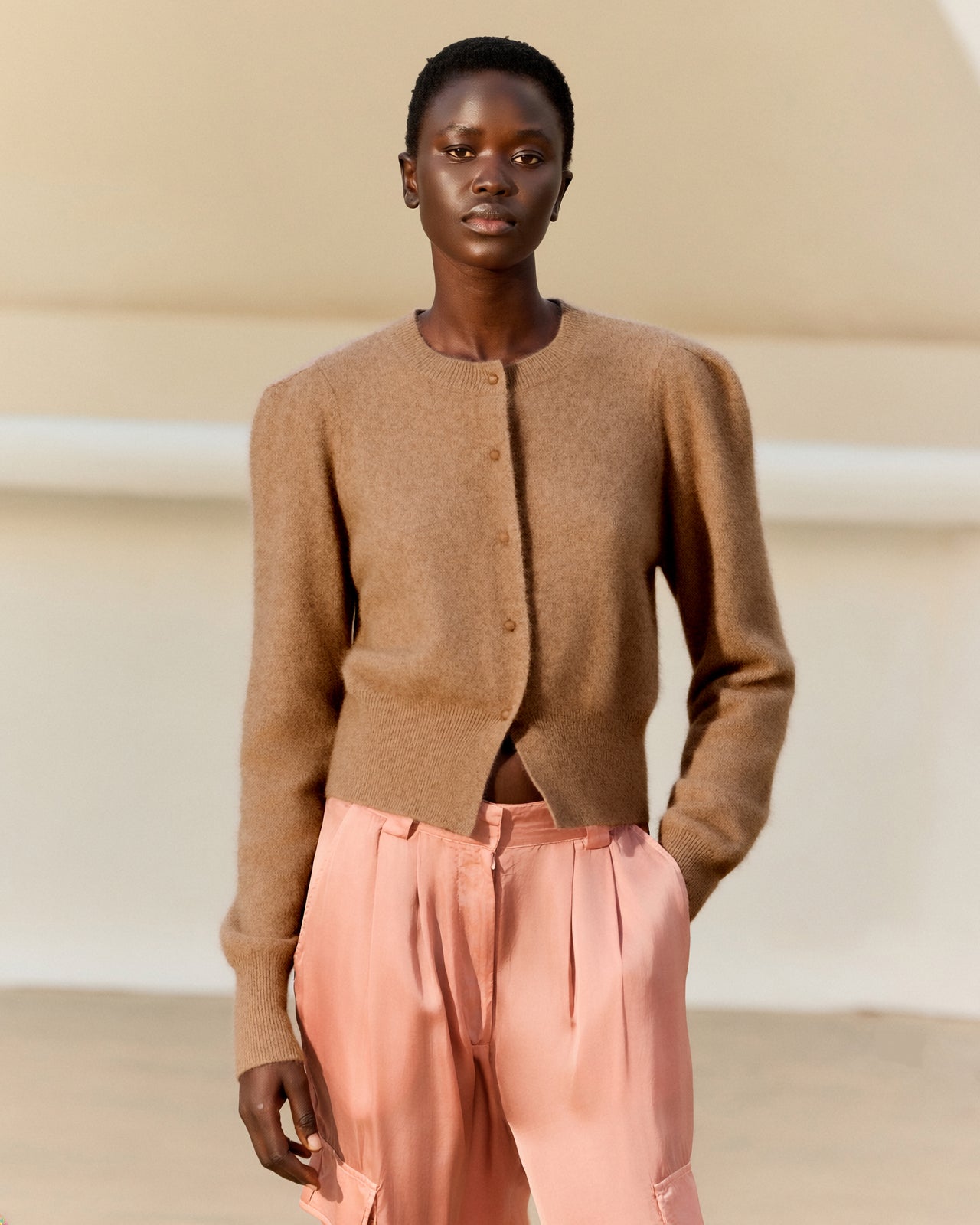 Cardigan Smit - Taupe - Image 4