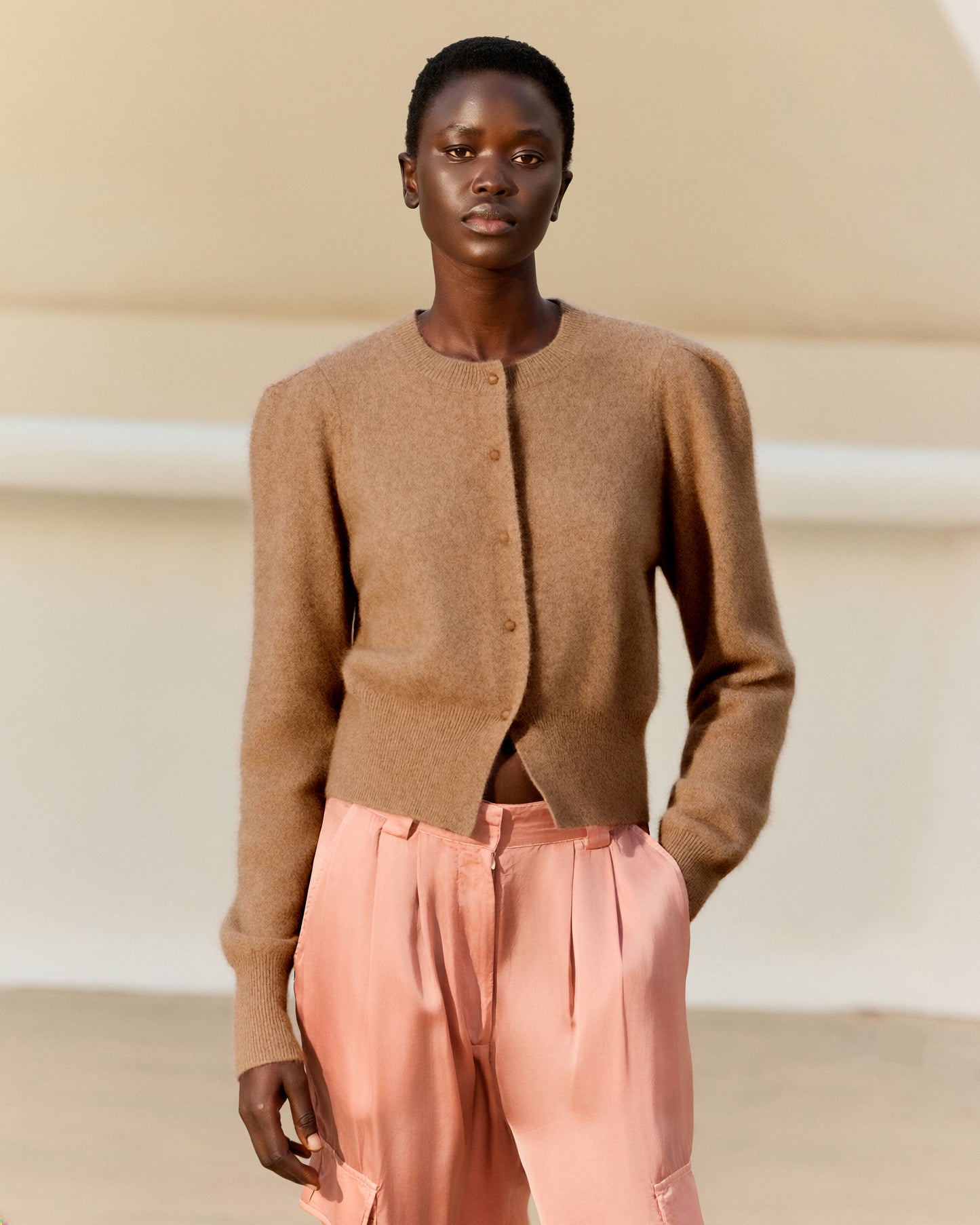 Cardigan Smit - Taupe