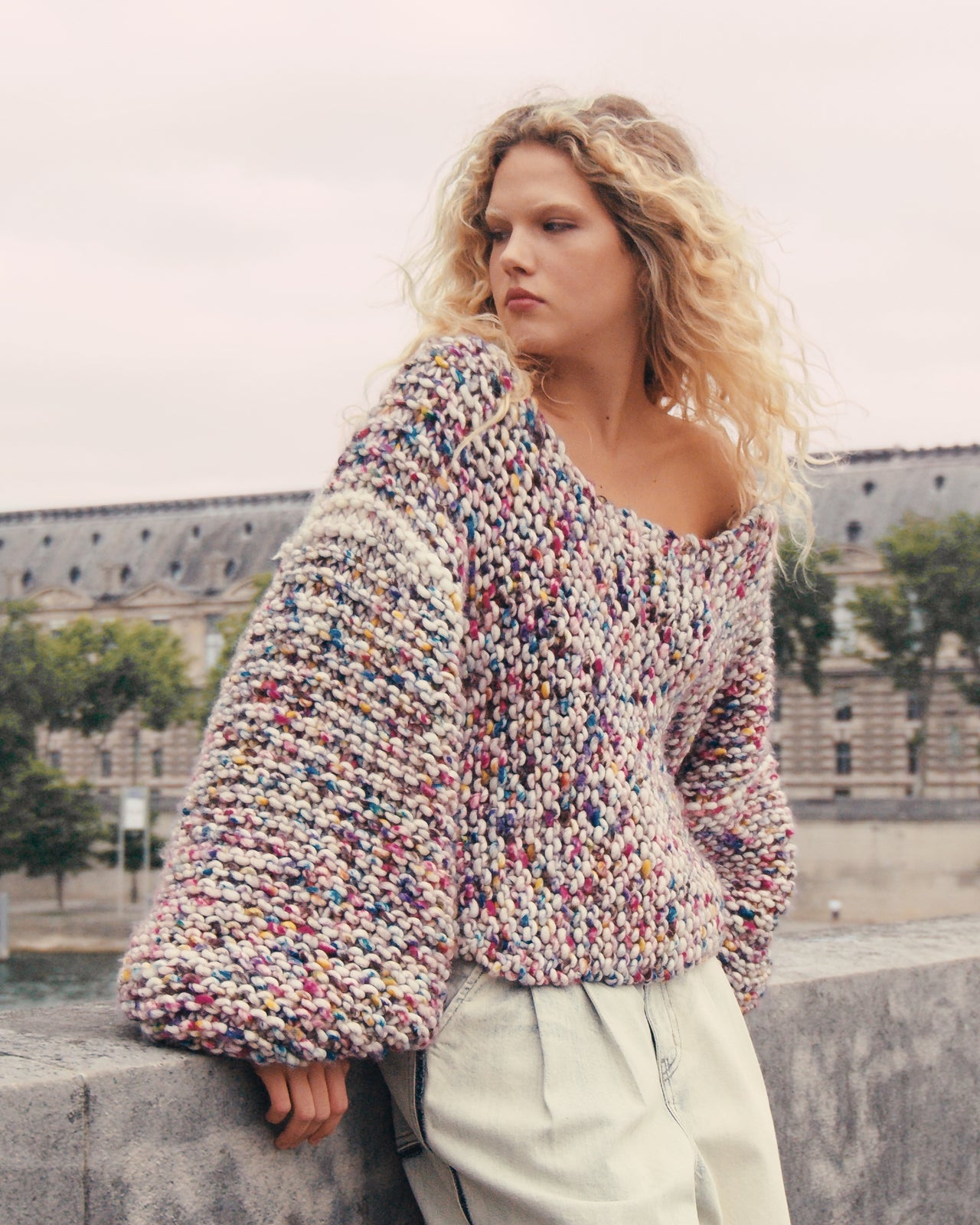 Stamp Sweater -  Pink - Image 1