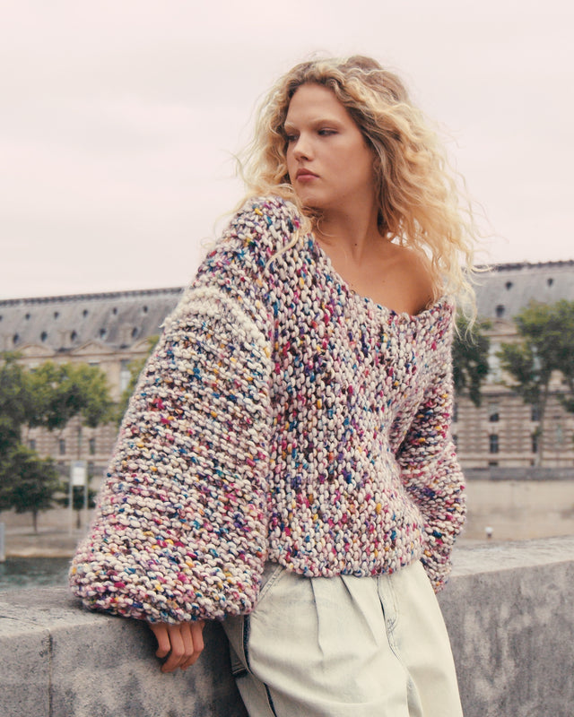 Stamp Sweater -  Pink - Image 1