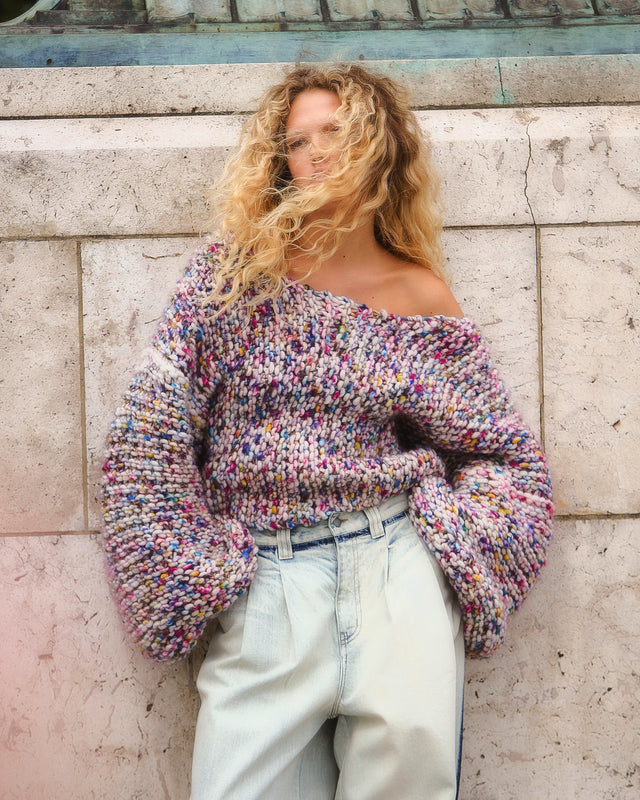 Stamp Sweater -  Pink - Image 3