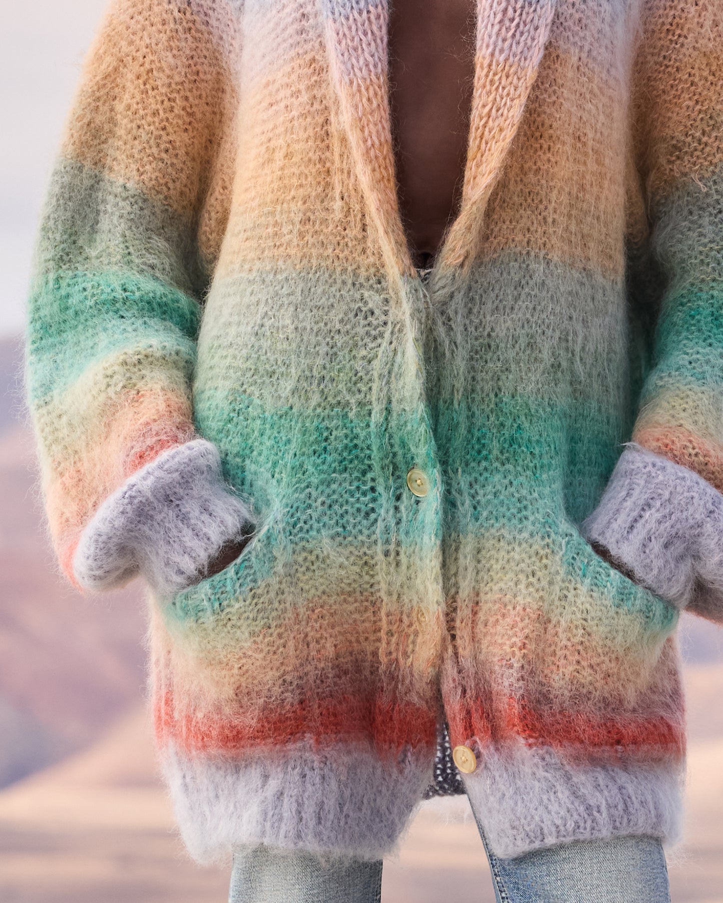 Stone Cardigan -  Blue