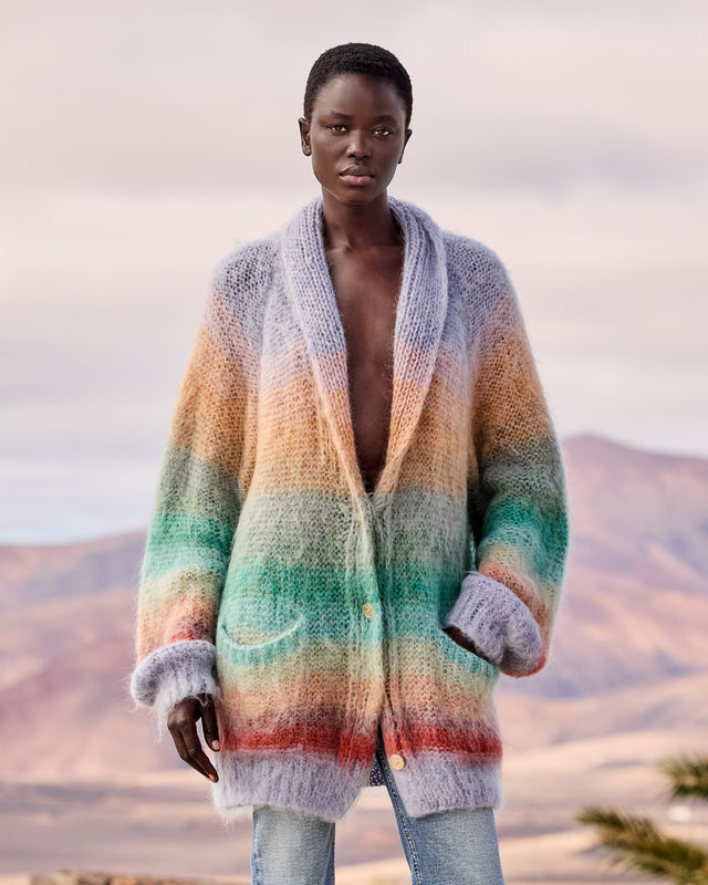 Stone Cardigan -  Blue - Image 1