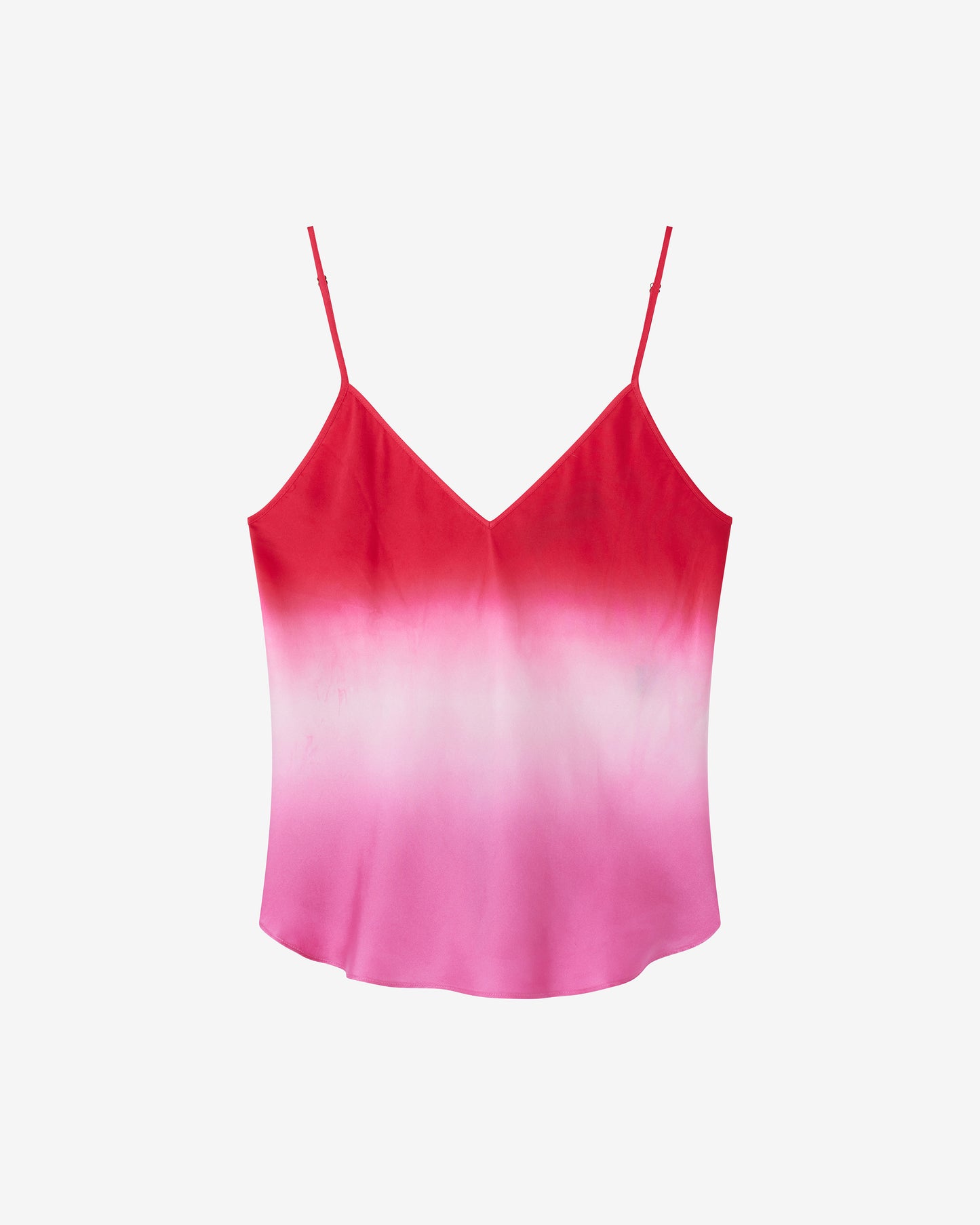 Top en soie tie & dye – Dégradé de rose - Chemises & tops Mes Demoiselles