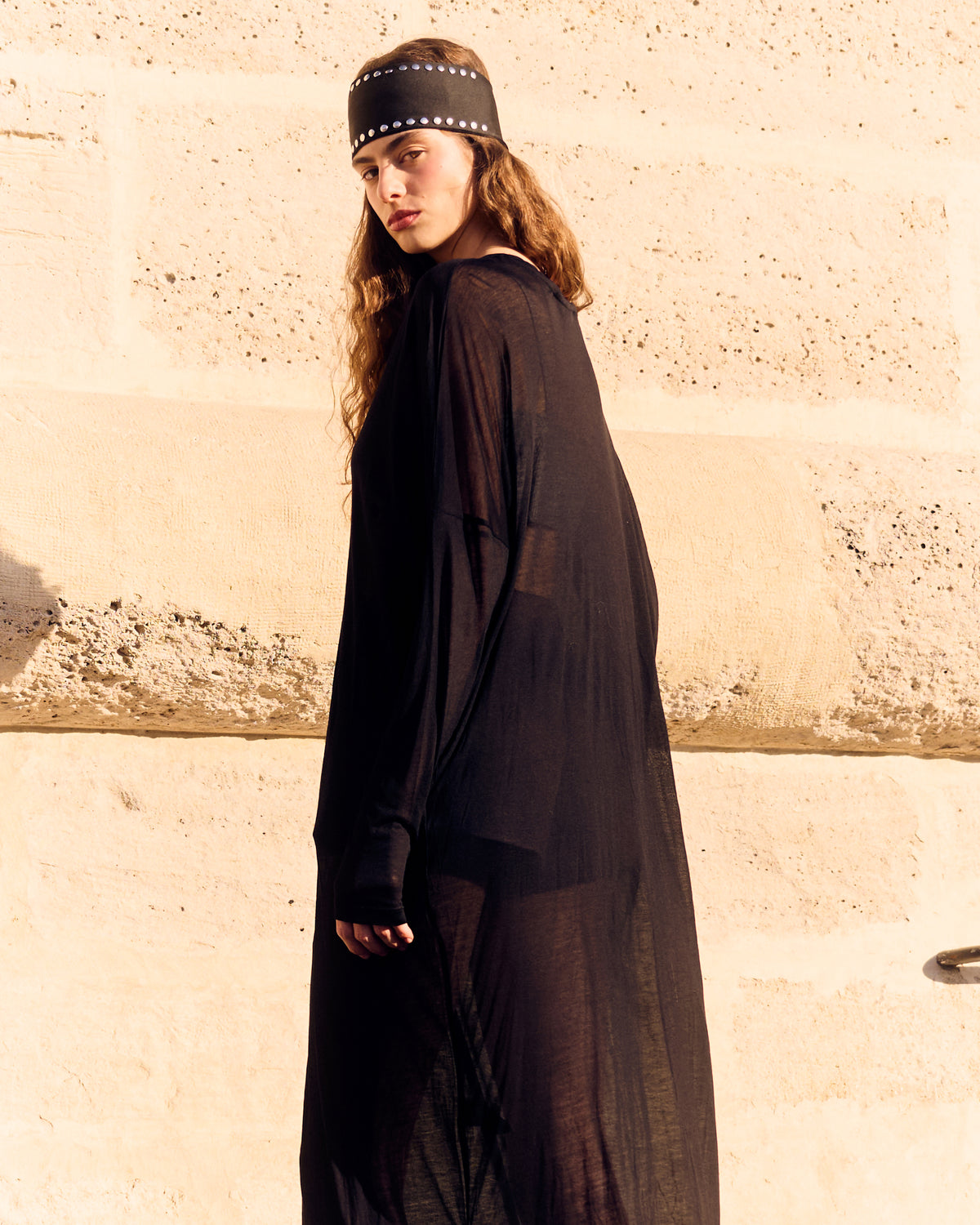 Robe Alb - Noir - Image 4
