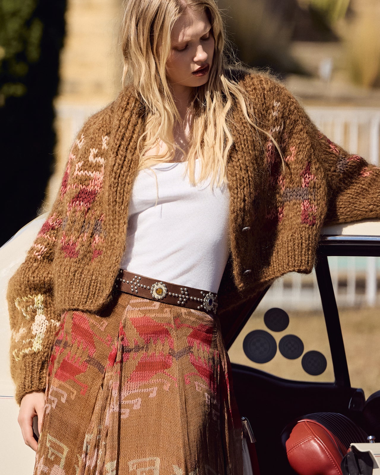 Alia Cardigan - Brown - Image 2