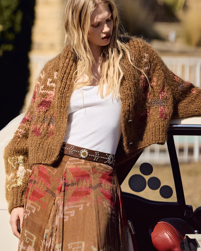Alia Cardigan - Brown - Image 2