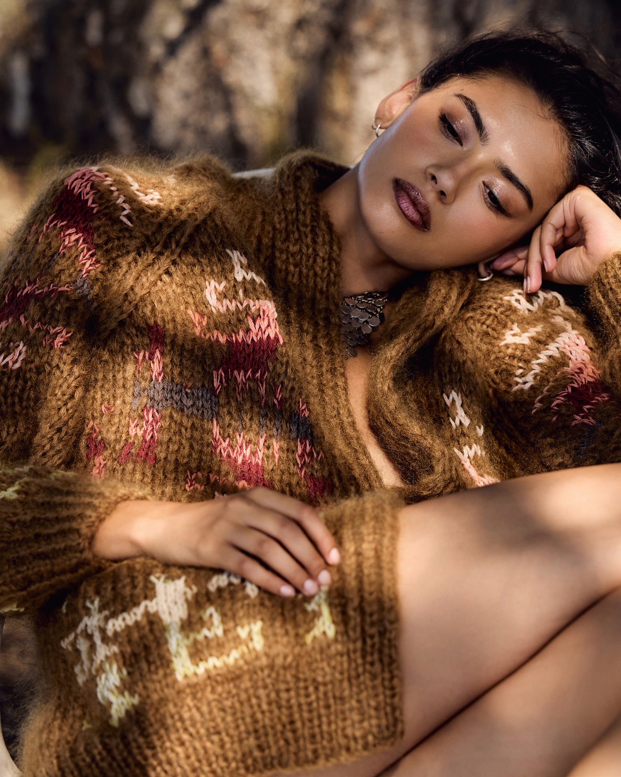 Alita Cardigan - Brown - Image 6