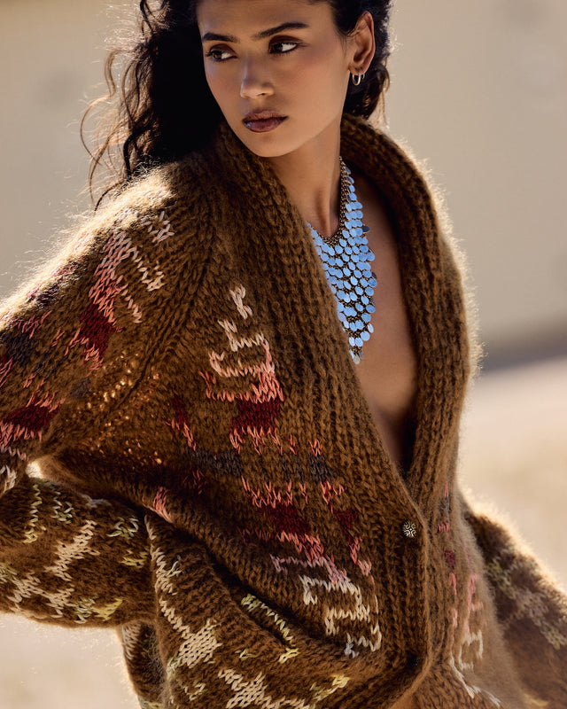 Alita Cardigan - Brown - Image 3