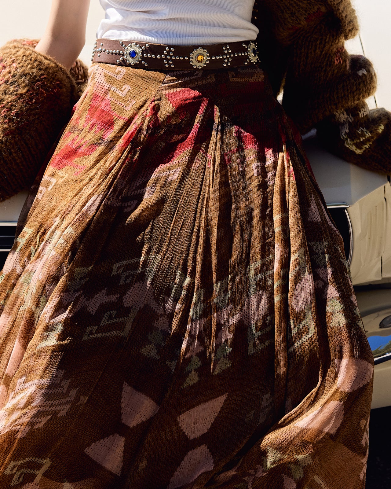 Alma Skirt - Brown - Image 3