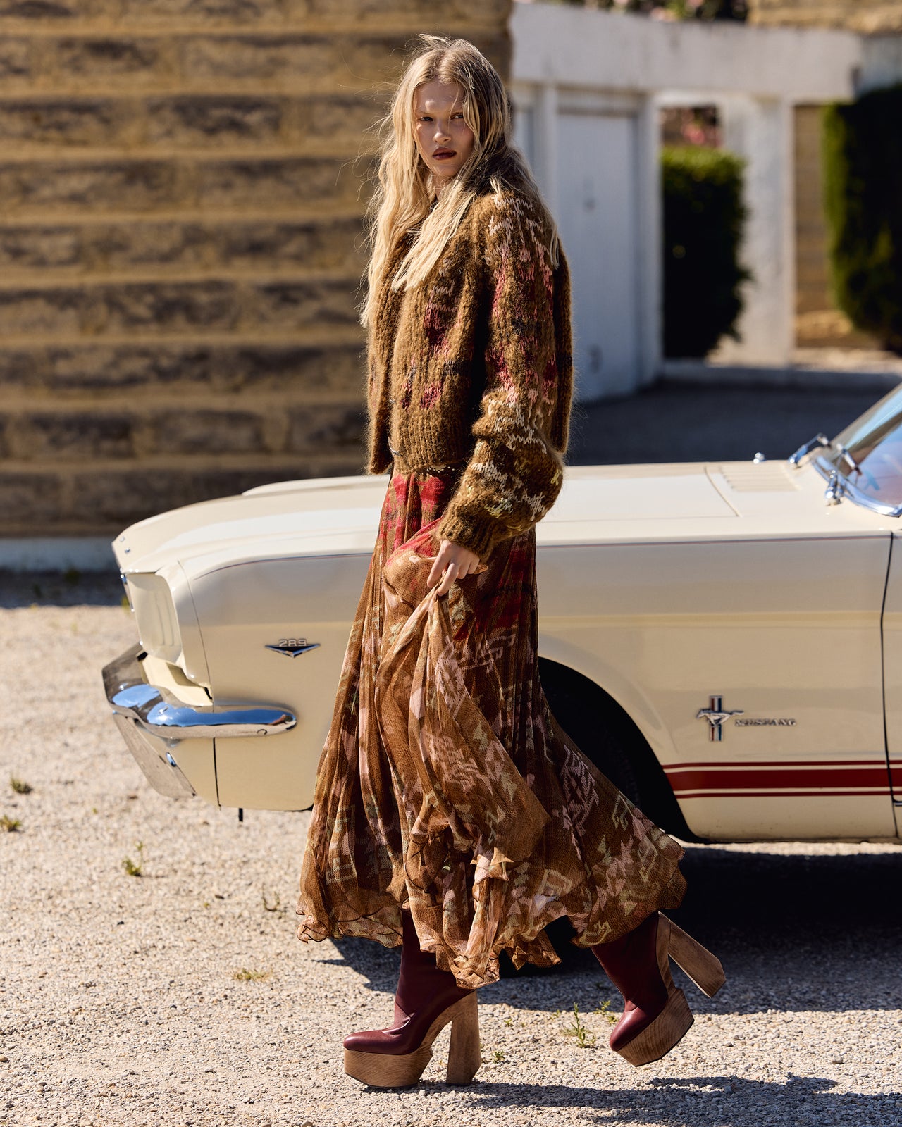 Alma Skirt - Brown - Image 7