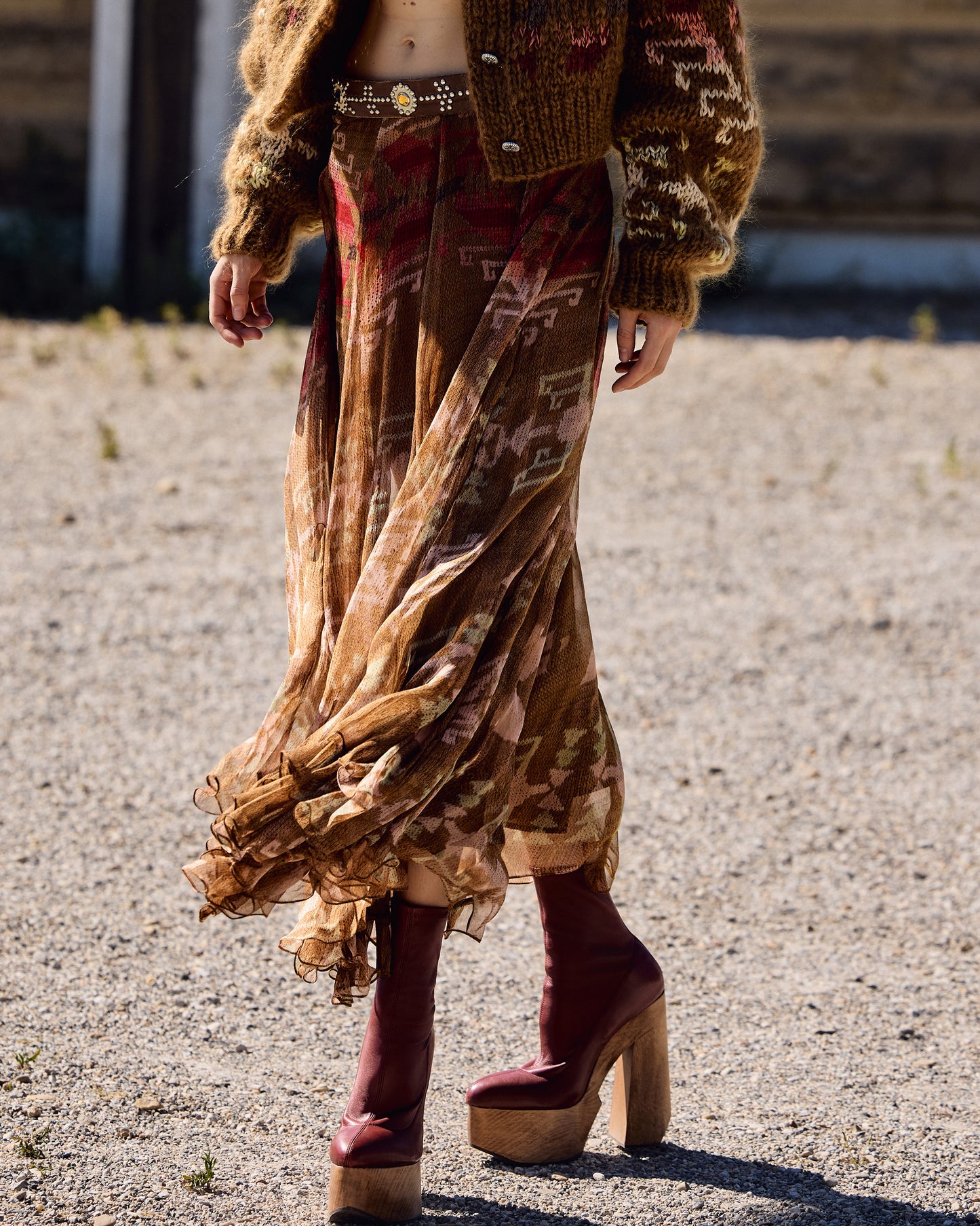 Alma Skirt - Brown