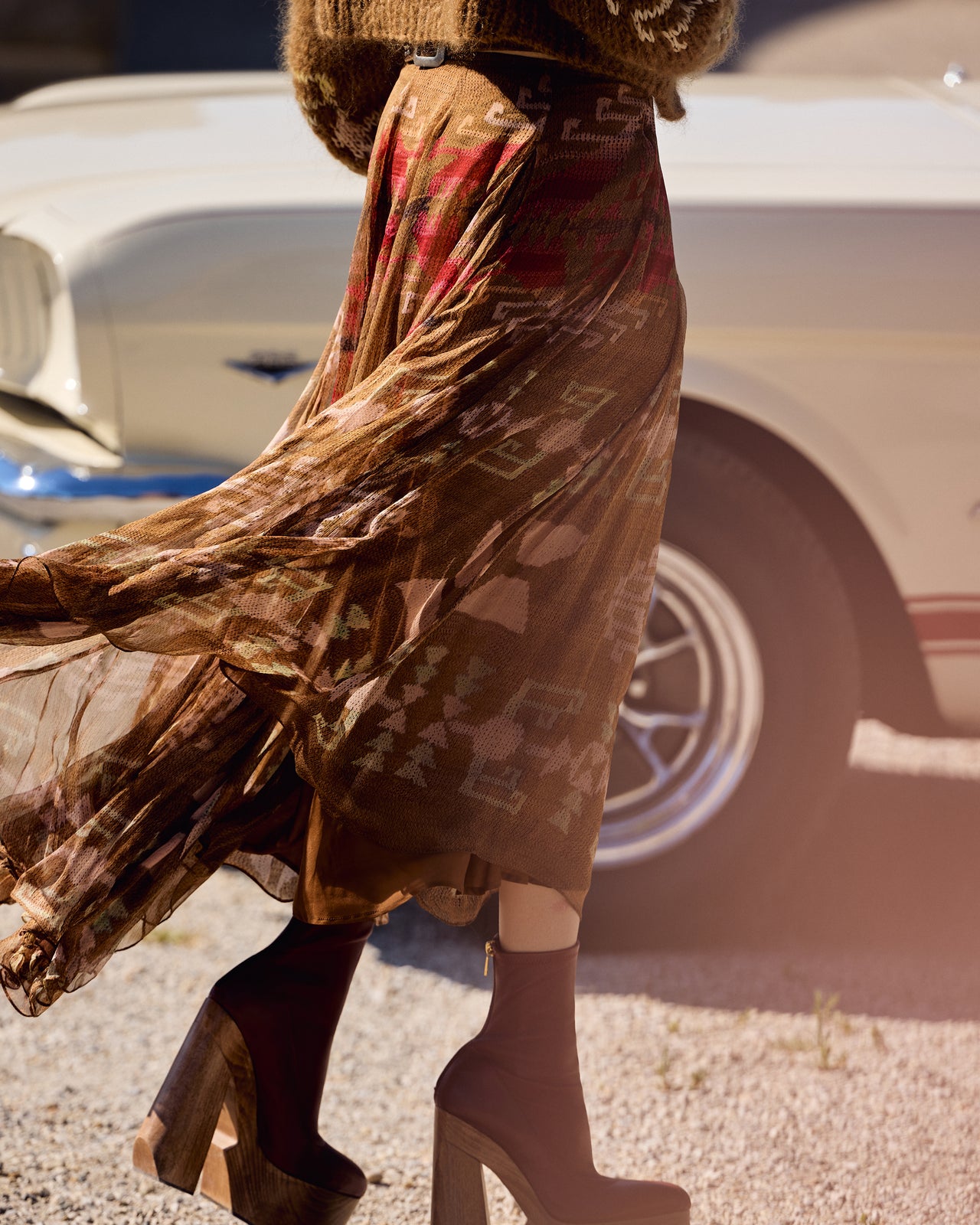 Alma Skirt - Brown - Image 5