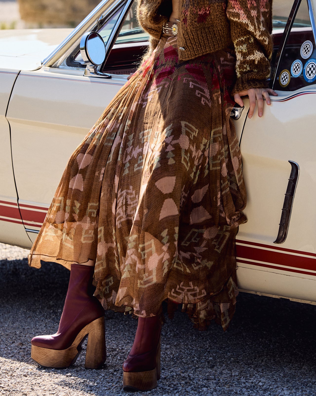 Alma Skirt - Brown - Image 8