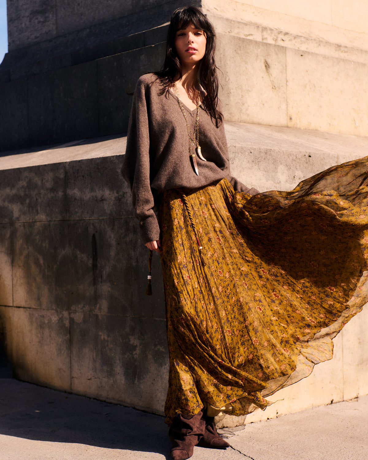 Jupe Amber - Ocre