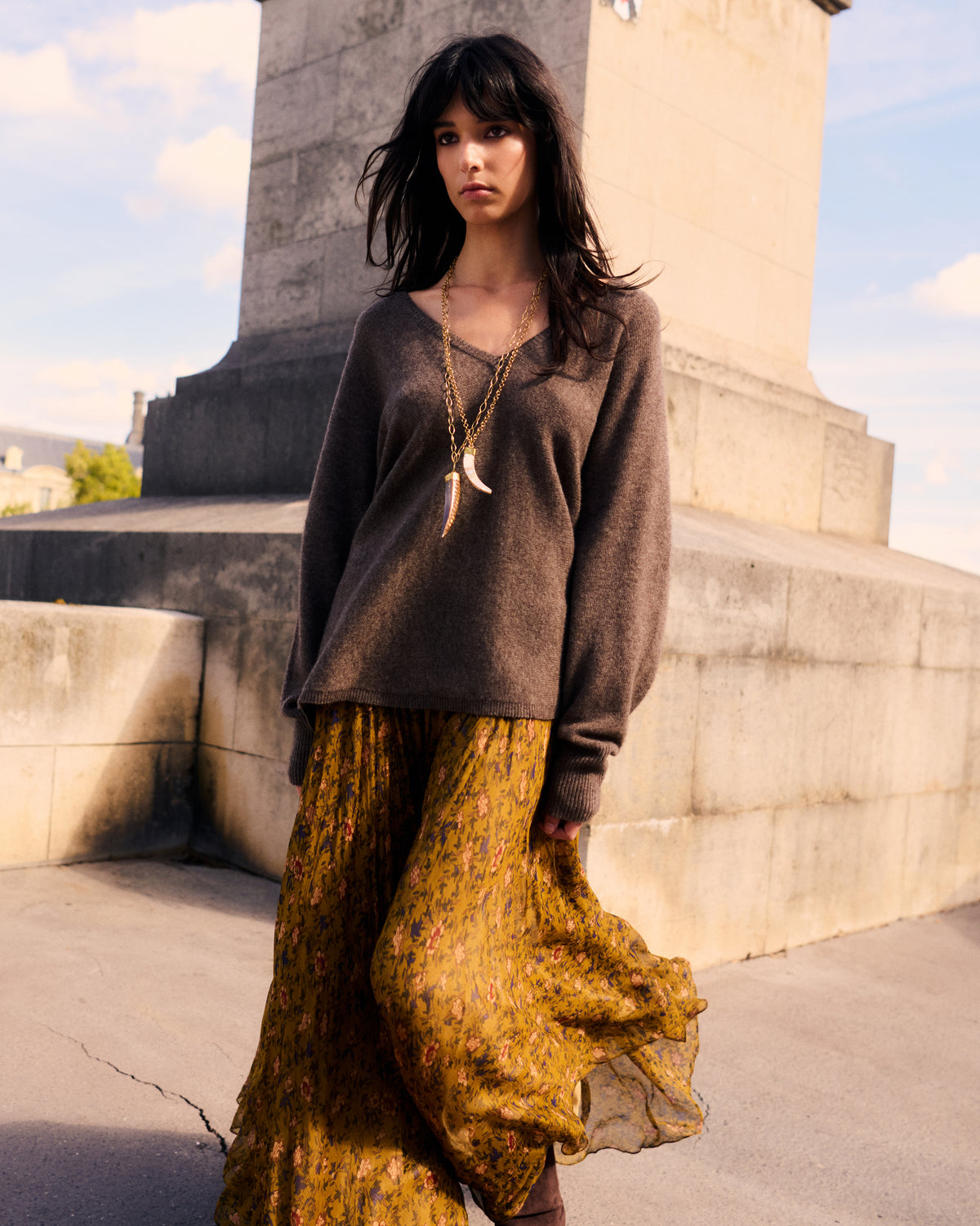 Jupe Amber - Ocre