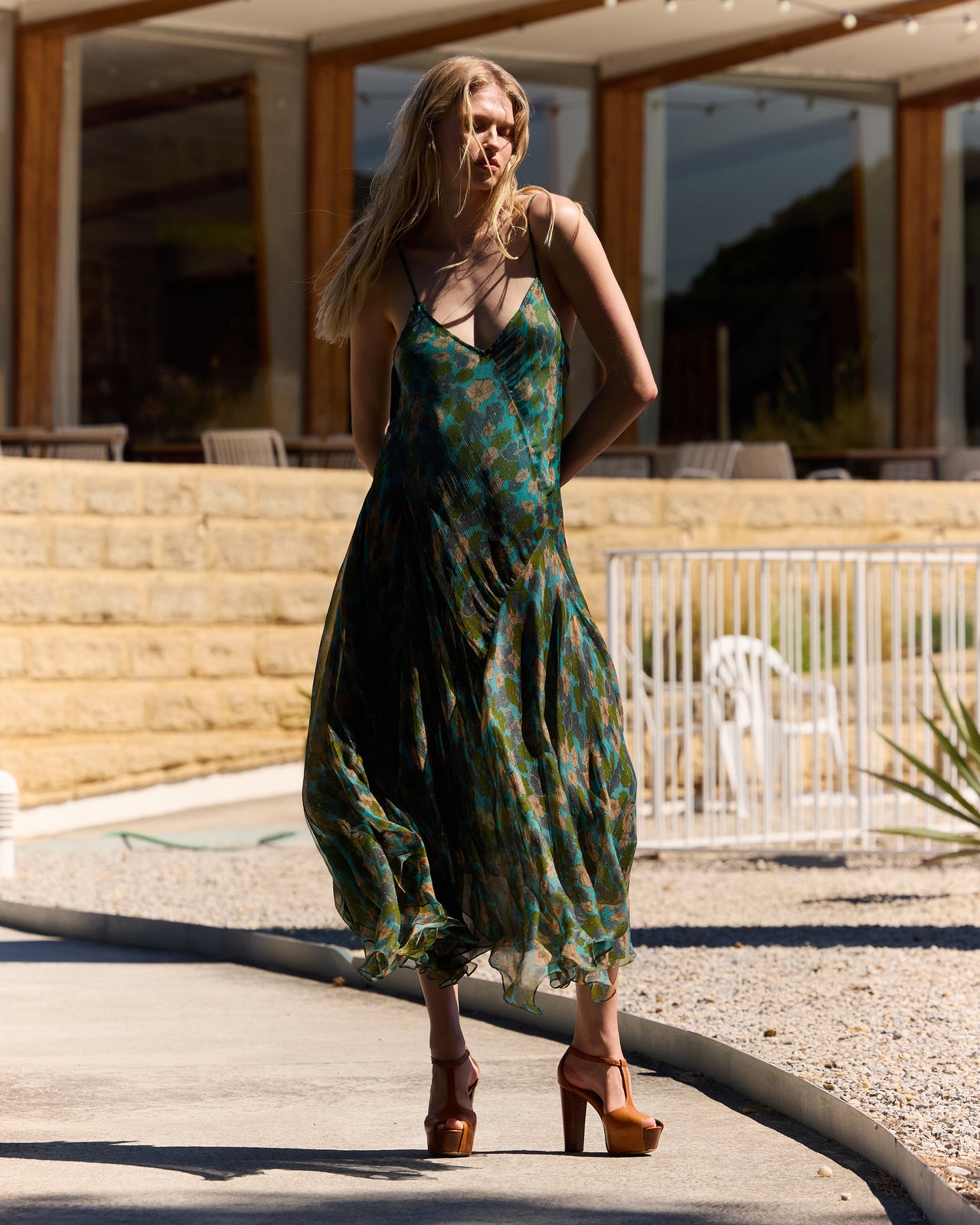 Belinda Dress - Green - Image 1