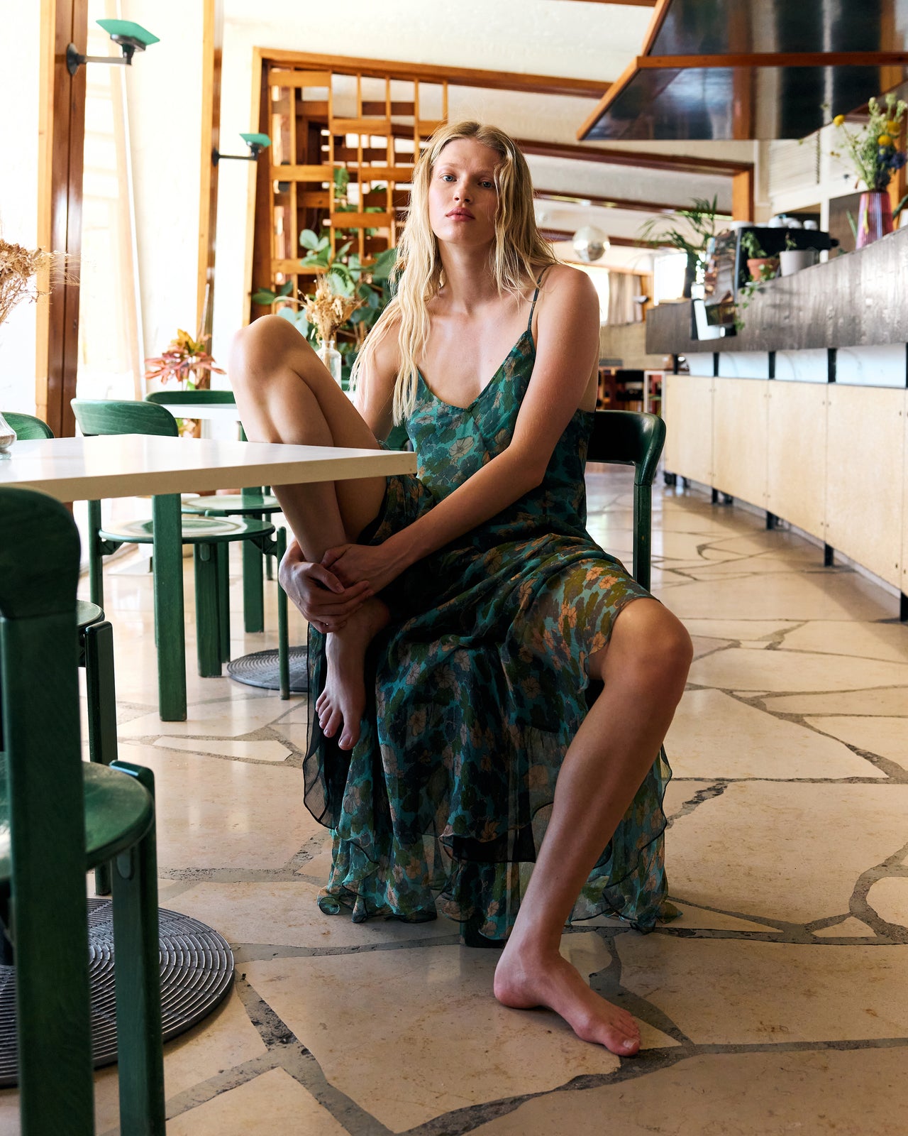 Belinda Dress - Green - Image 5