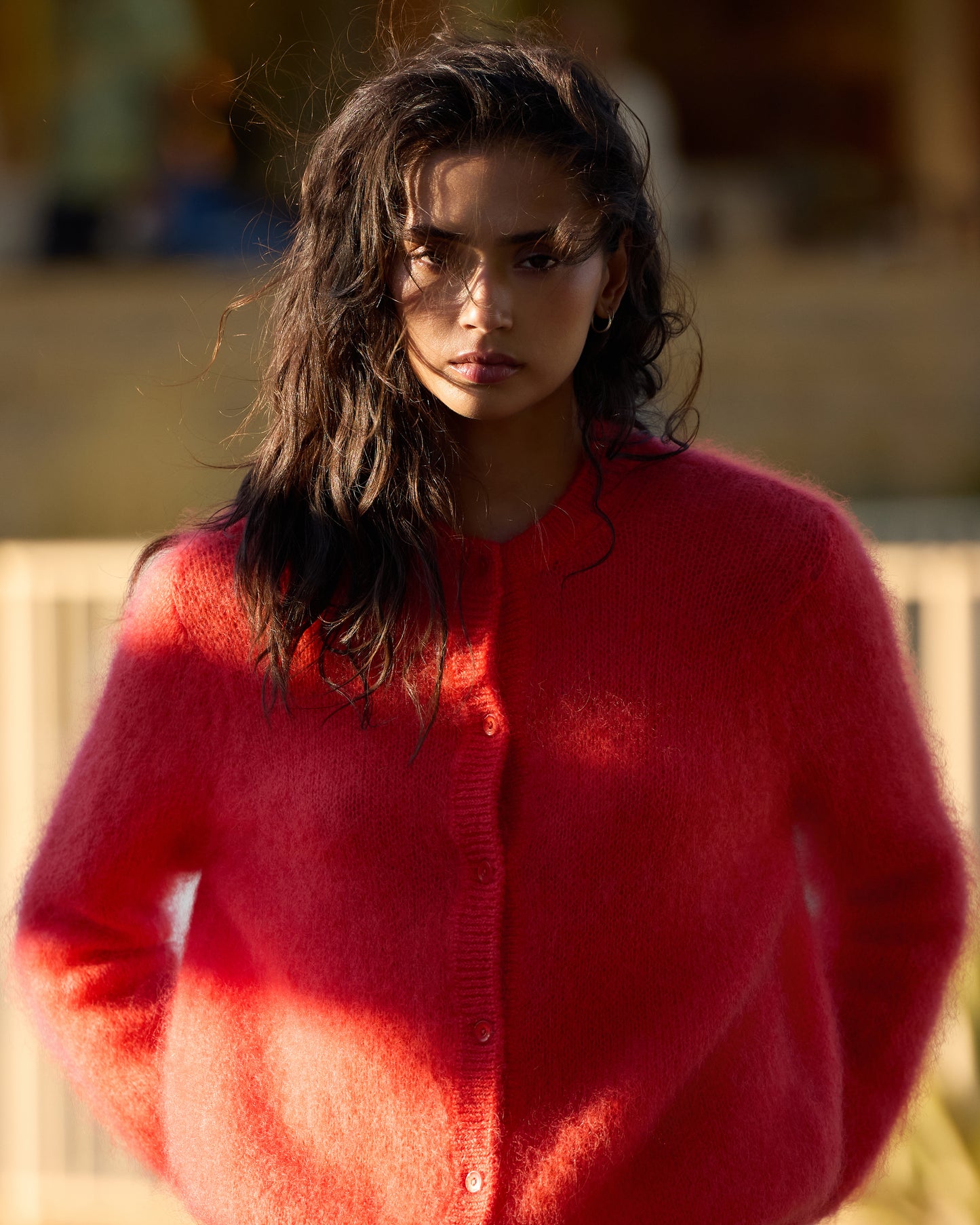 Bluff Cardigan - Coral