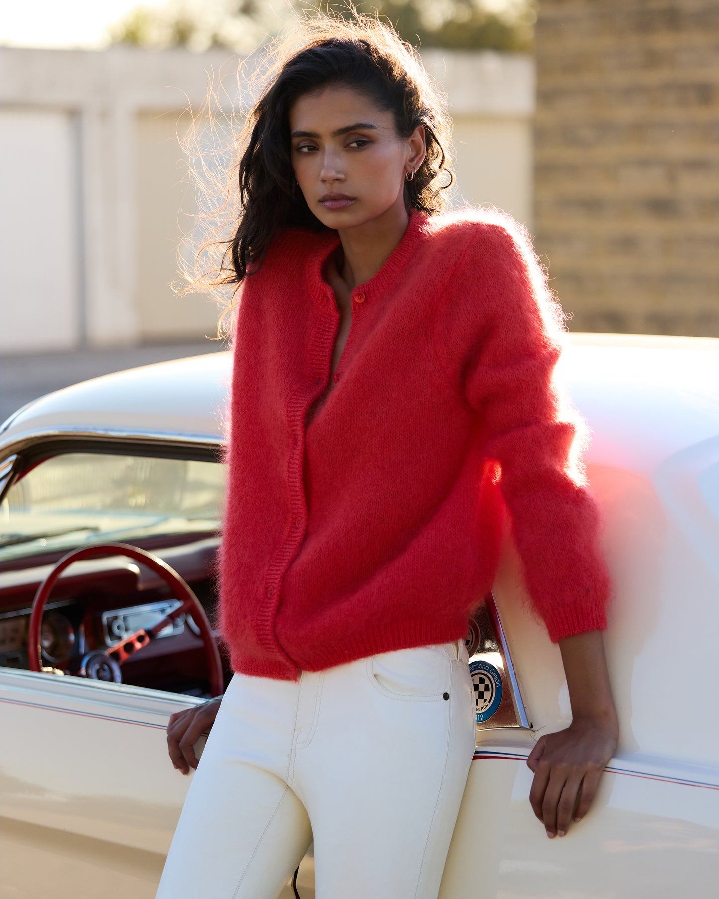 Bluff Cardigan - Coral