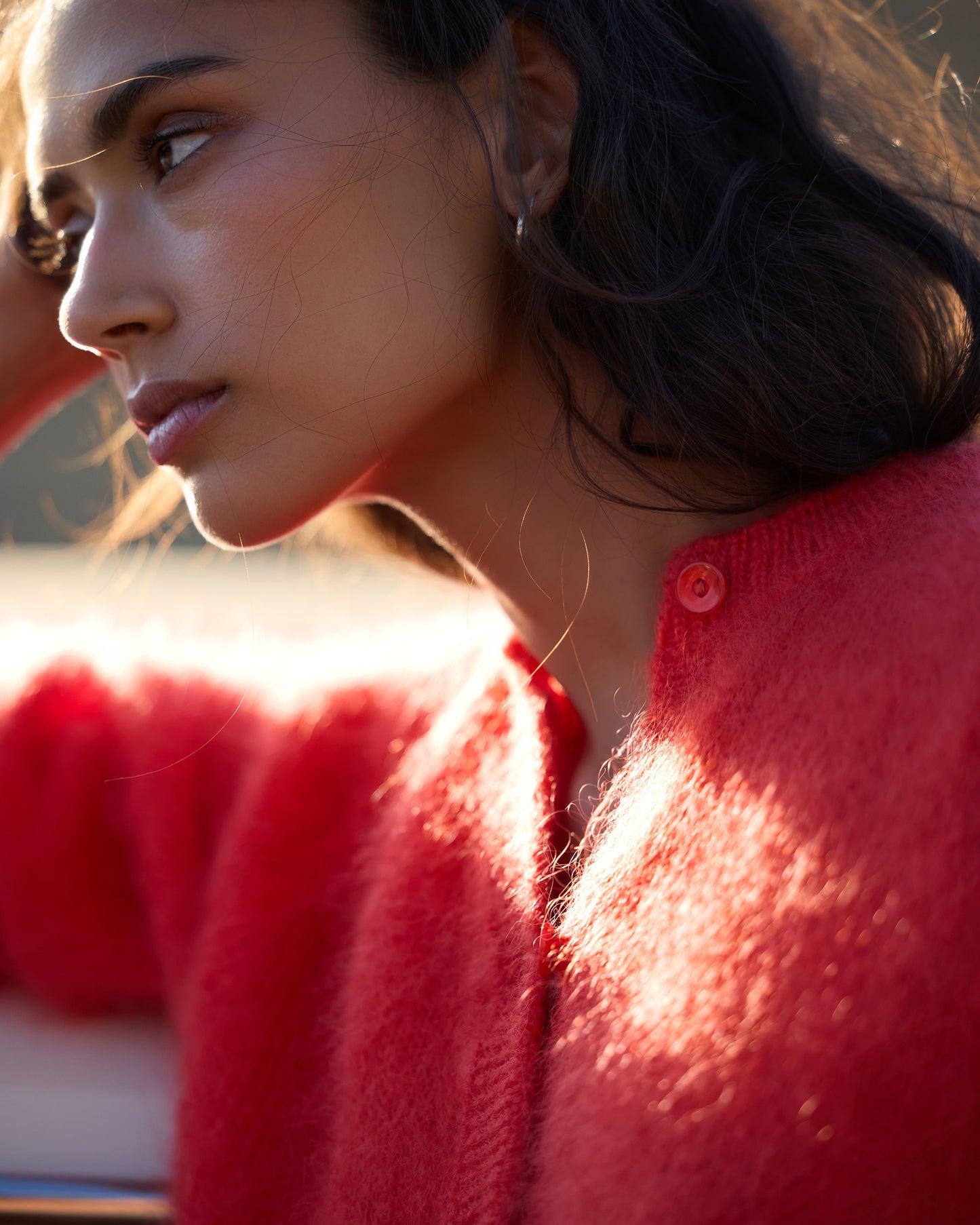 Bluff Cardigan - Coral