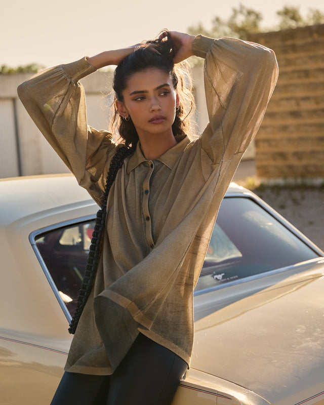 Dou Sweater - Khaki - Image 1