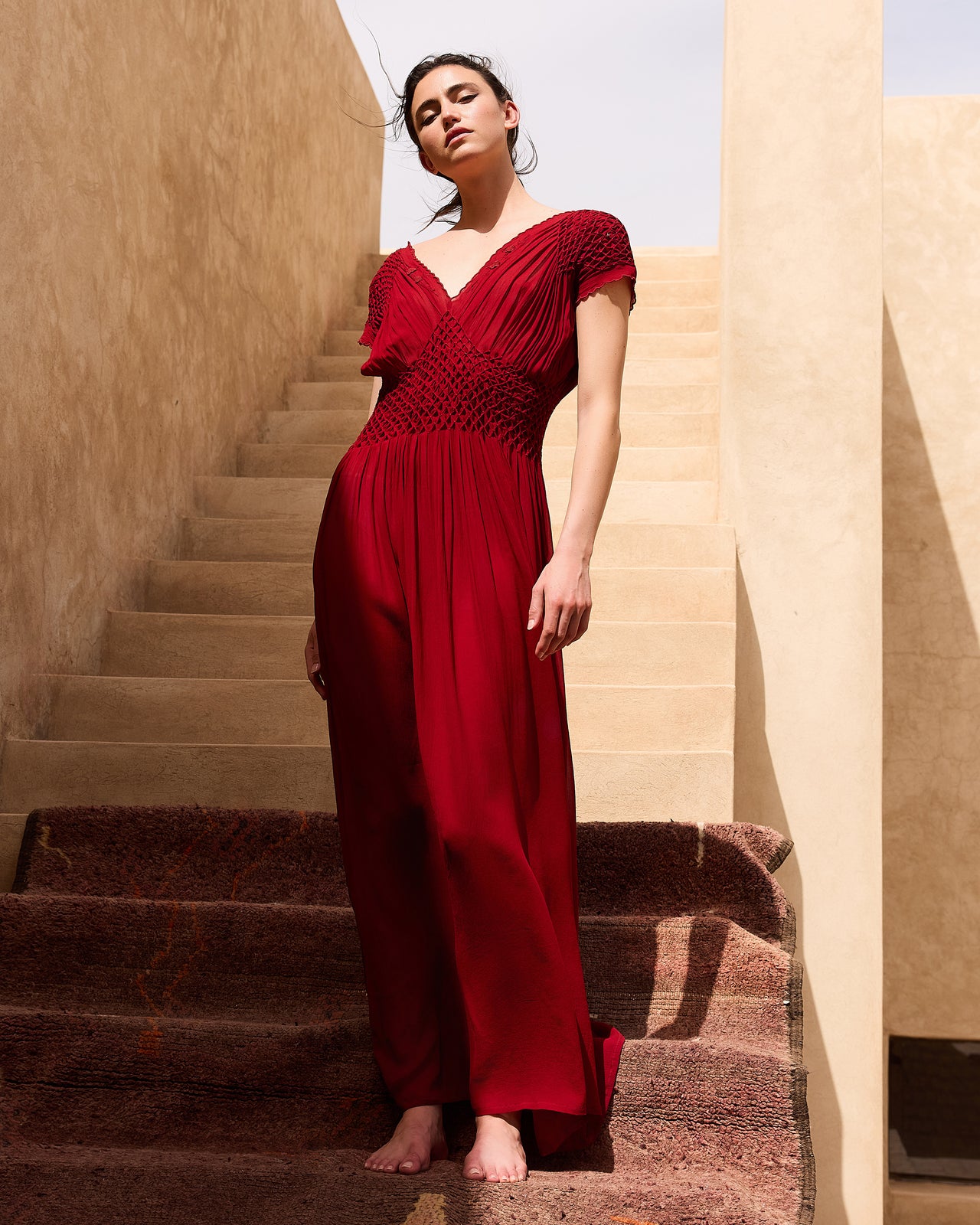 Emira Dress - Red - Image 4