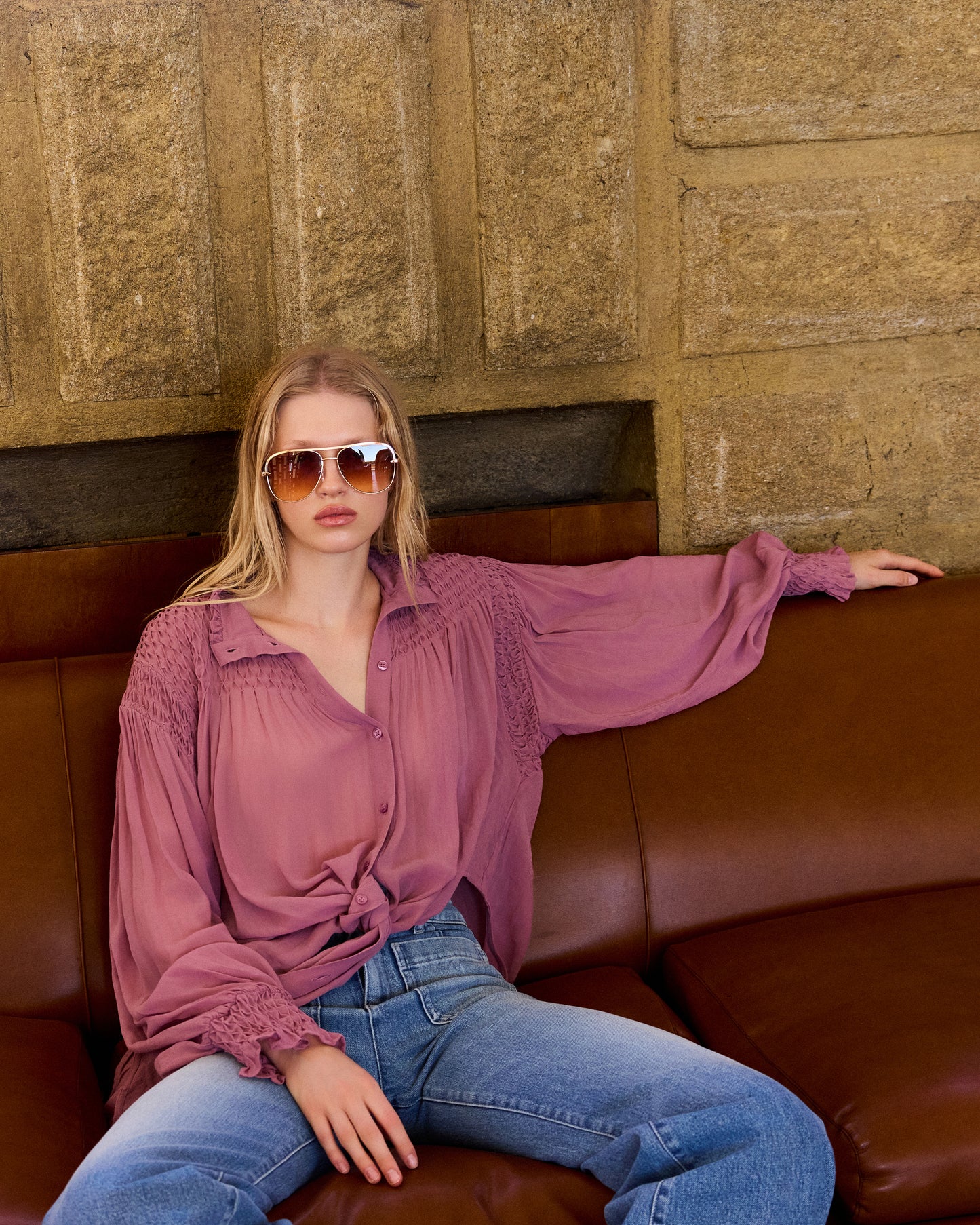 Blouse Esmeralda - Mauve