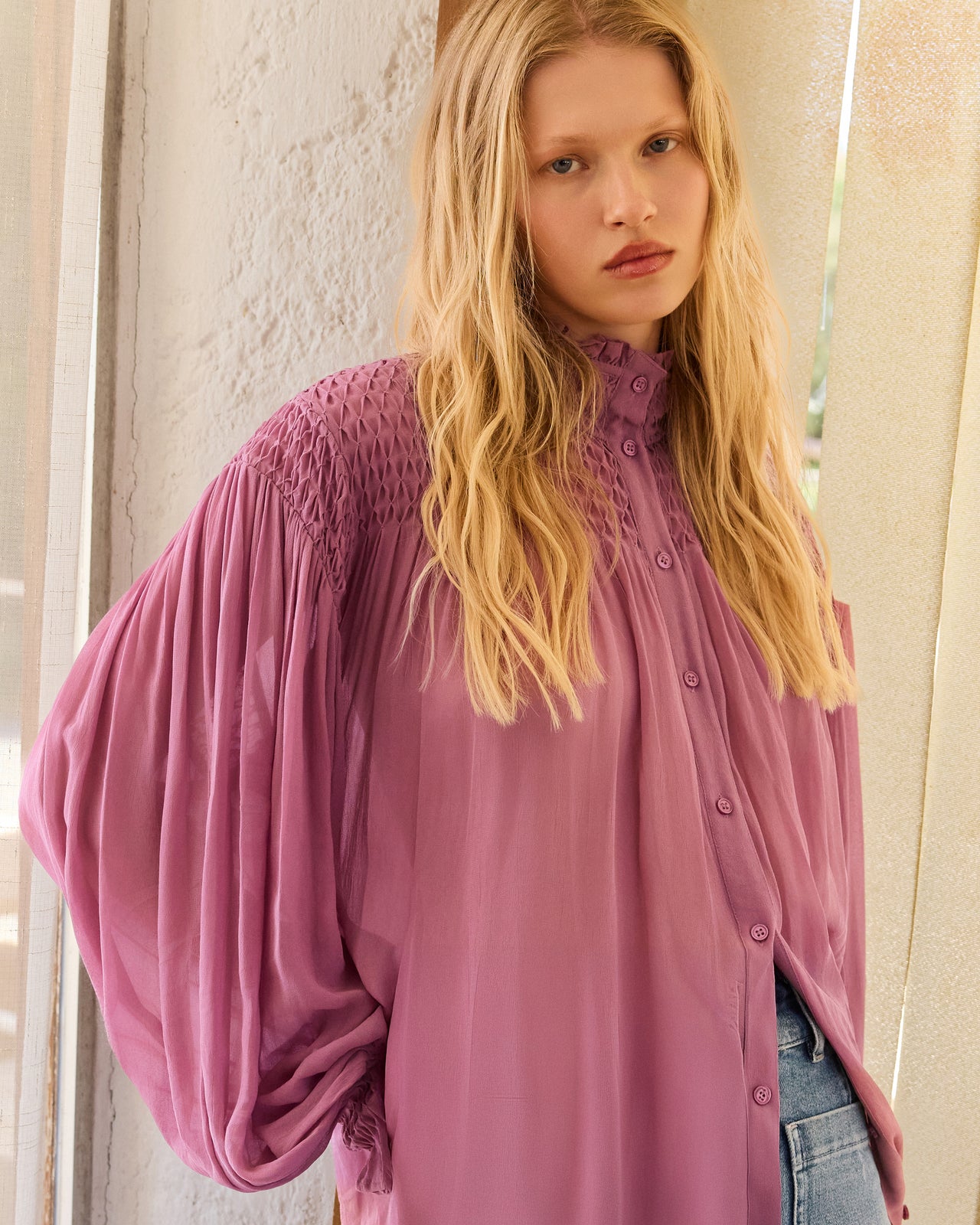 Blouse Esmeralda - Mauve - Image 7