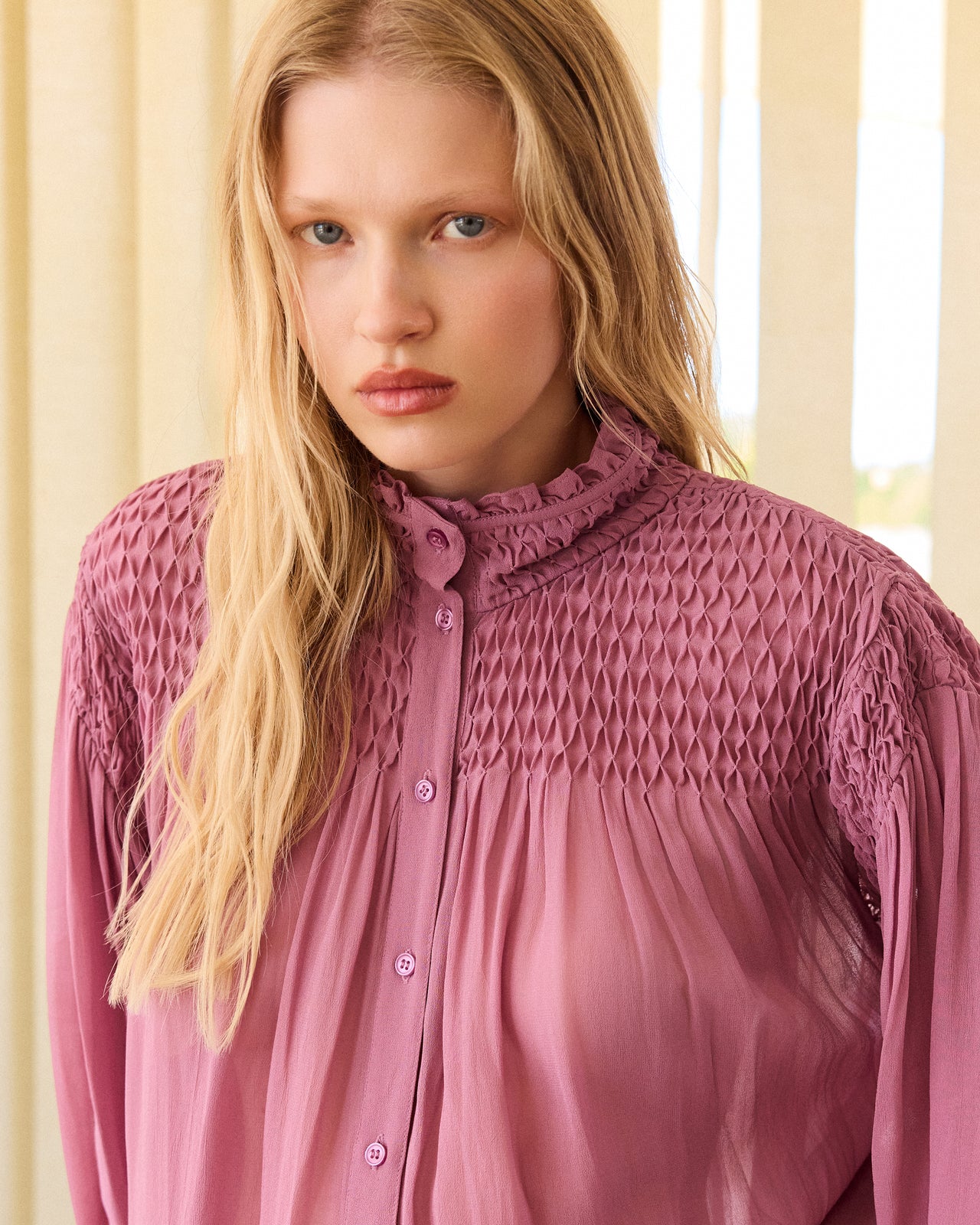 Blouse Esmeralda - Mauve - Image 9