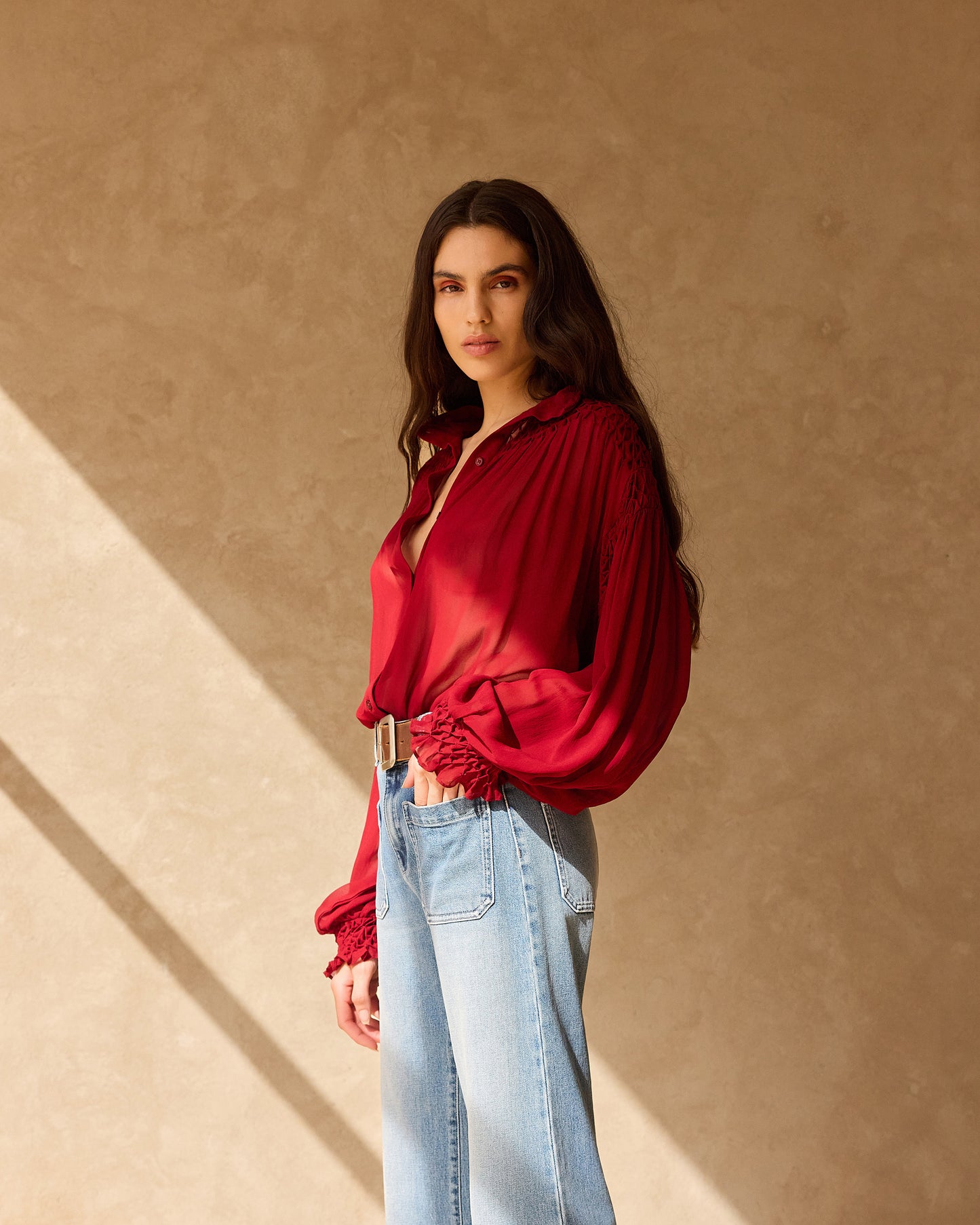 Blouse Esmeralda - Rouge