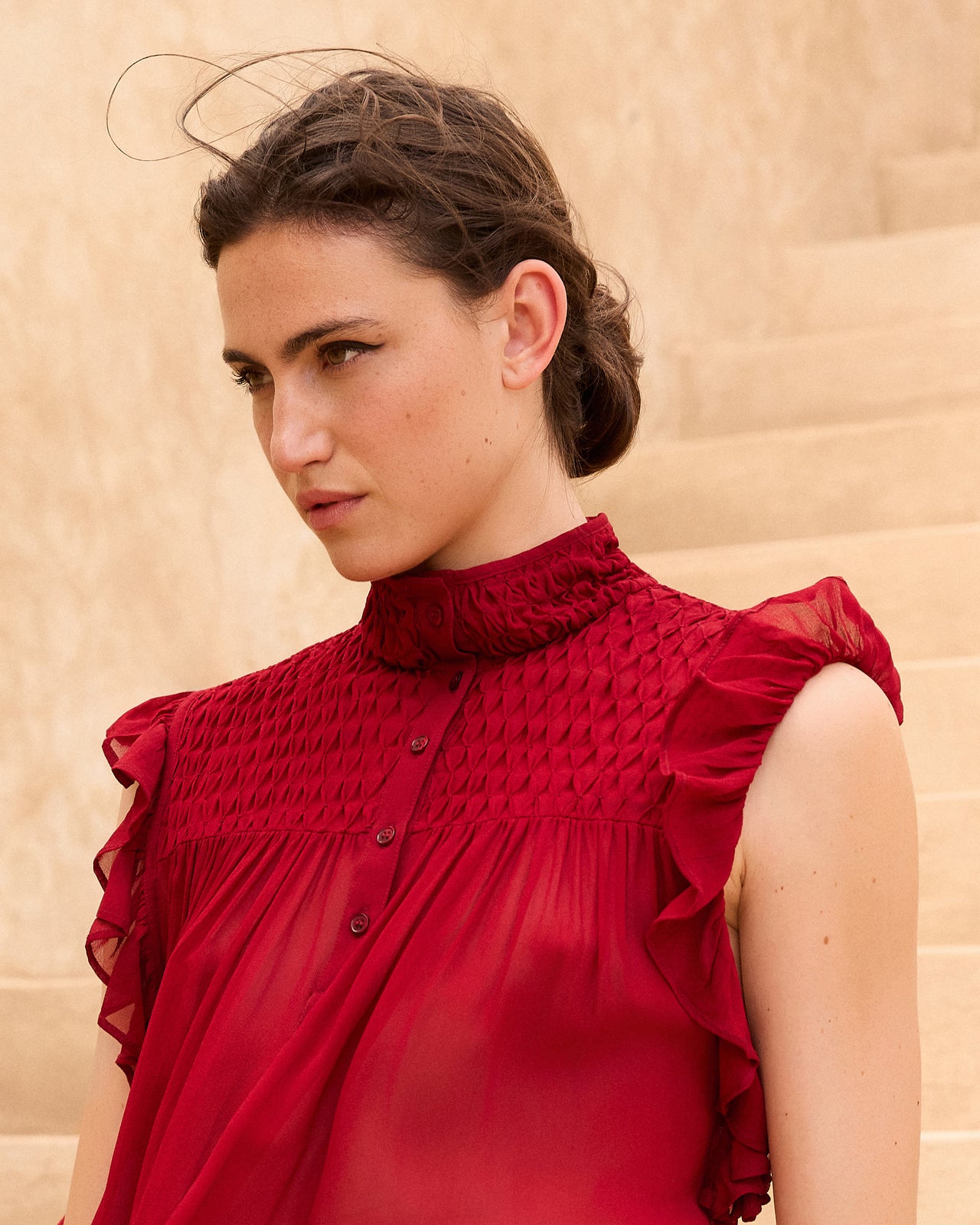 Blouse Esvedra - Rouge - Image 4