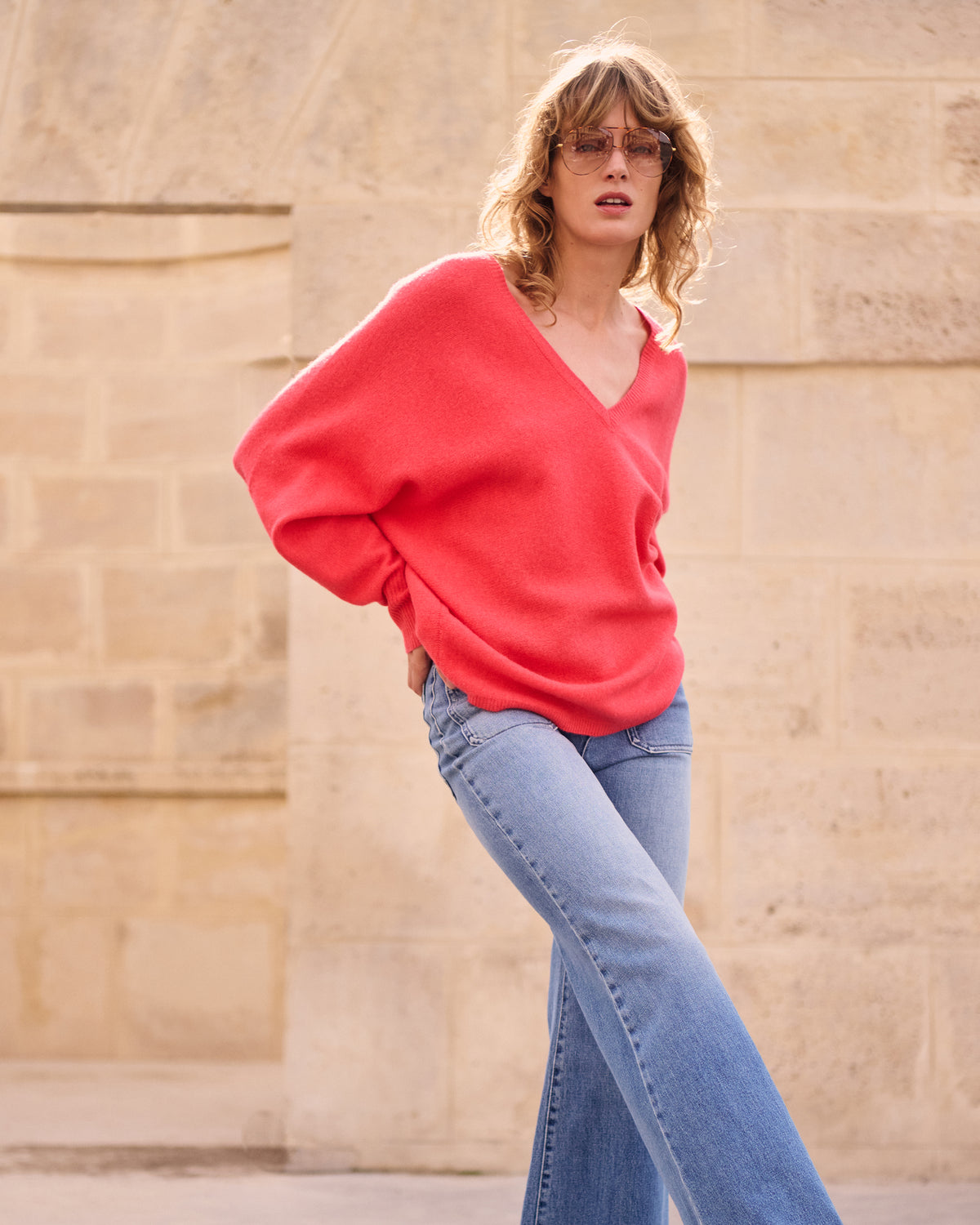 Fluer Sweater - Coral