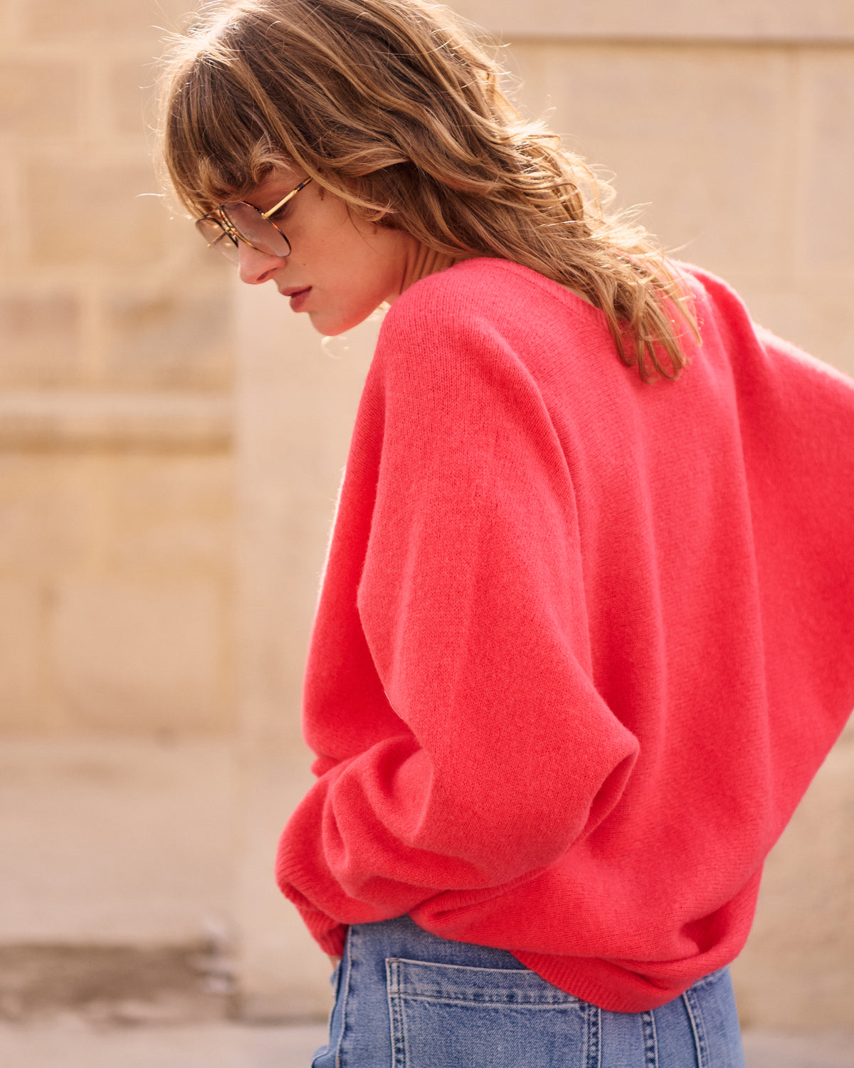 Fluer Sweater - Coral