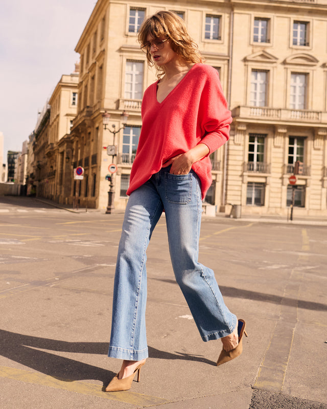 Fluer Sweater - Coral - Image 3